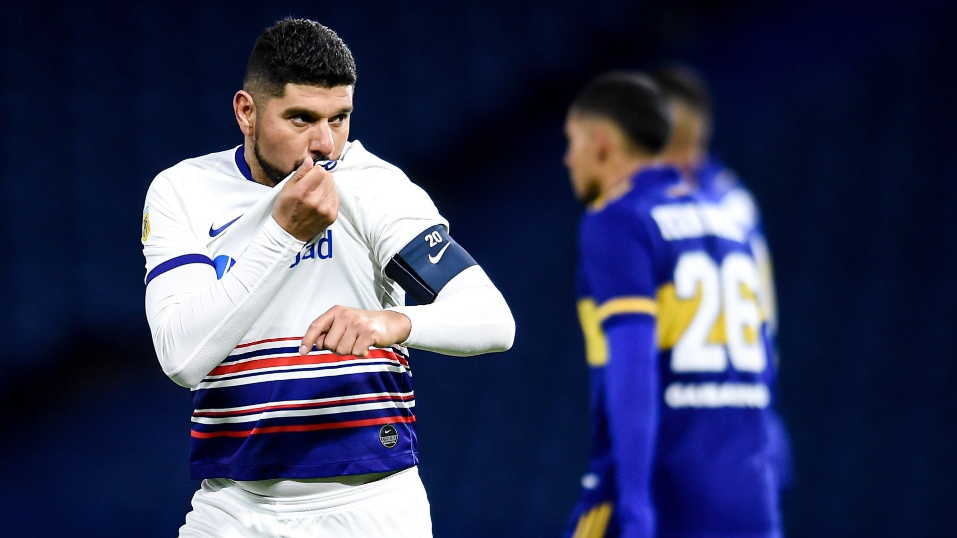 Nestor Ortigoza Boca Juniors San Lorenzo Torneo Liga Profesional 27072021