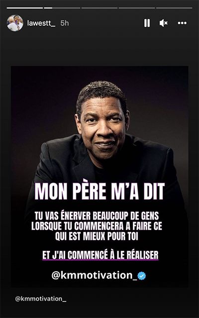 Fofana Instagram story screenshot