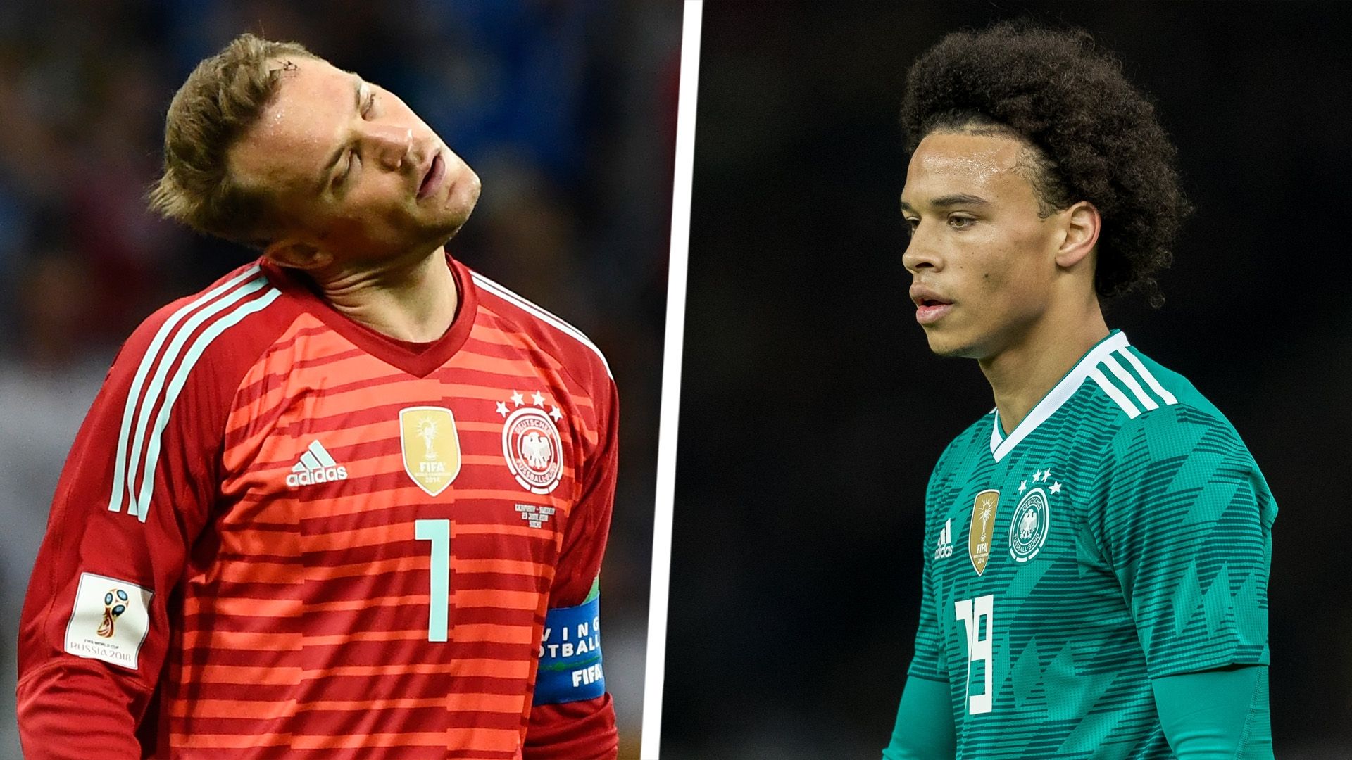 Manuel Neuer Leroy Sane Split