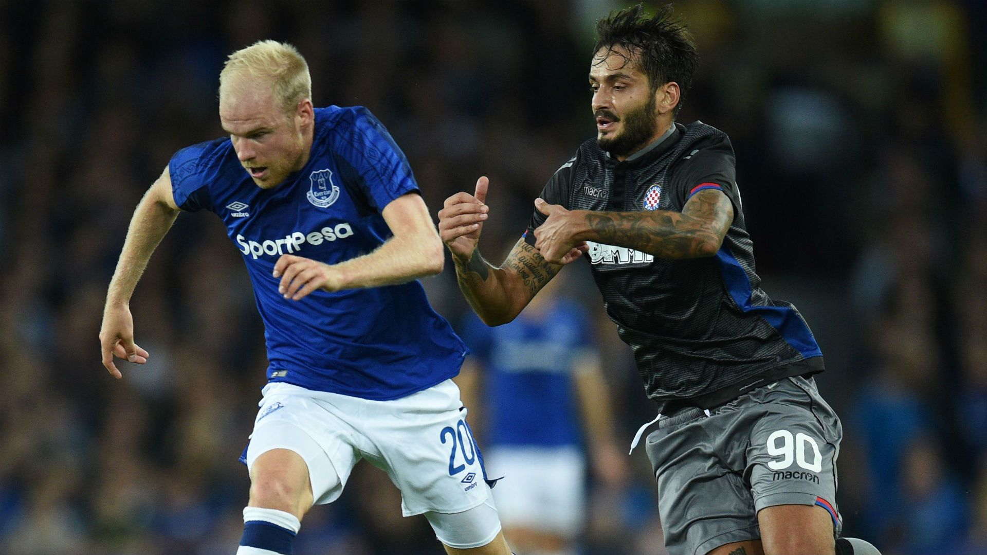 Davy Klaassen Savvas Gentsoglou Everton Hajduk Split Europa League