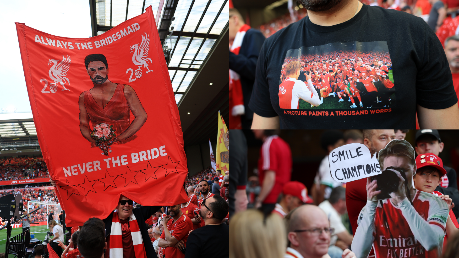 “Selalu Jadi Pengiring Pengantin!” – Sadis Banget Olok-Olok-an Fans Liverpool Ke Arsenal Setelah Kalahkan Mereka Di Perebutan Juara Liga Primer Inggris