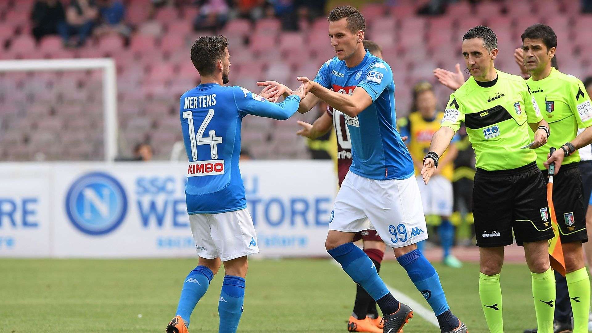 Dries Mertens Arkadiusz Milik Napoli