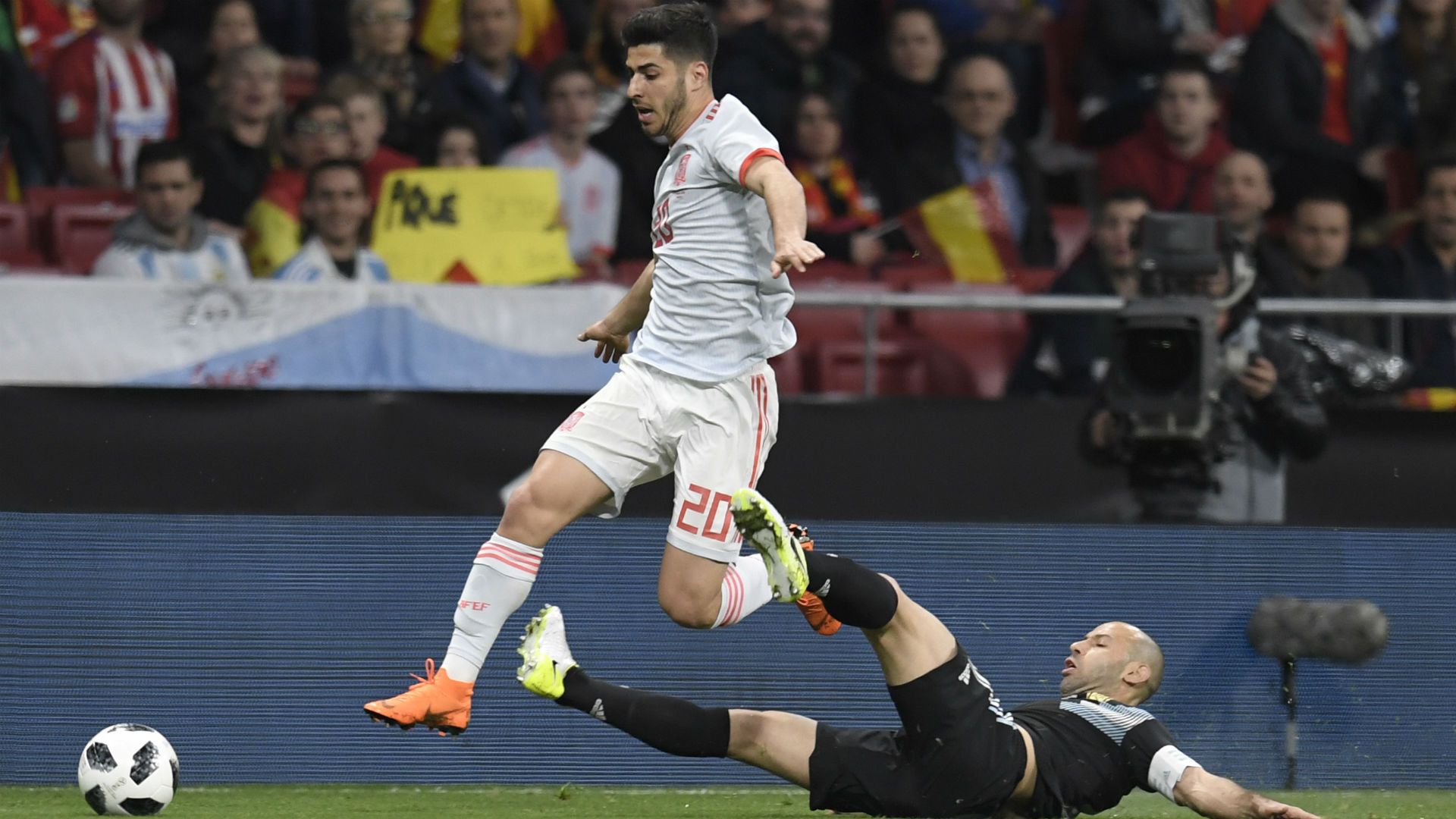 Marco Asensio Javier Mascherano España Argentina 27032018