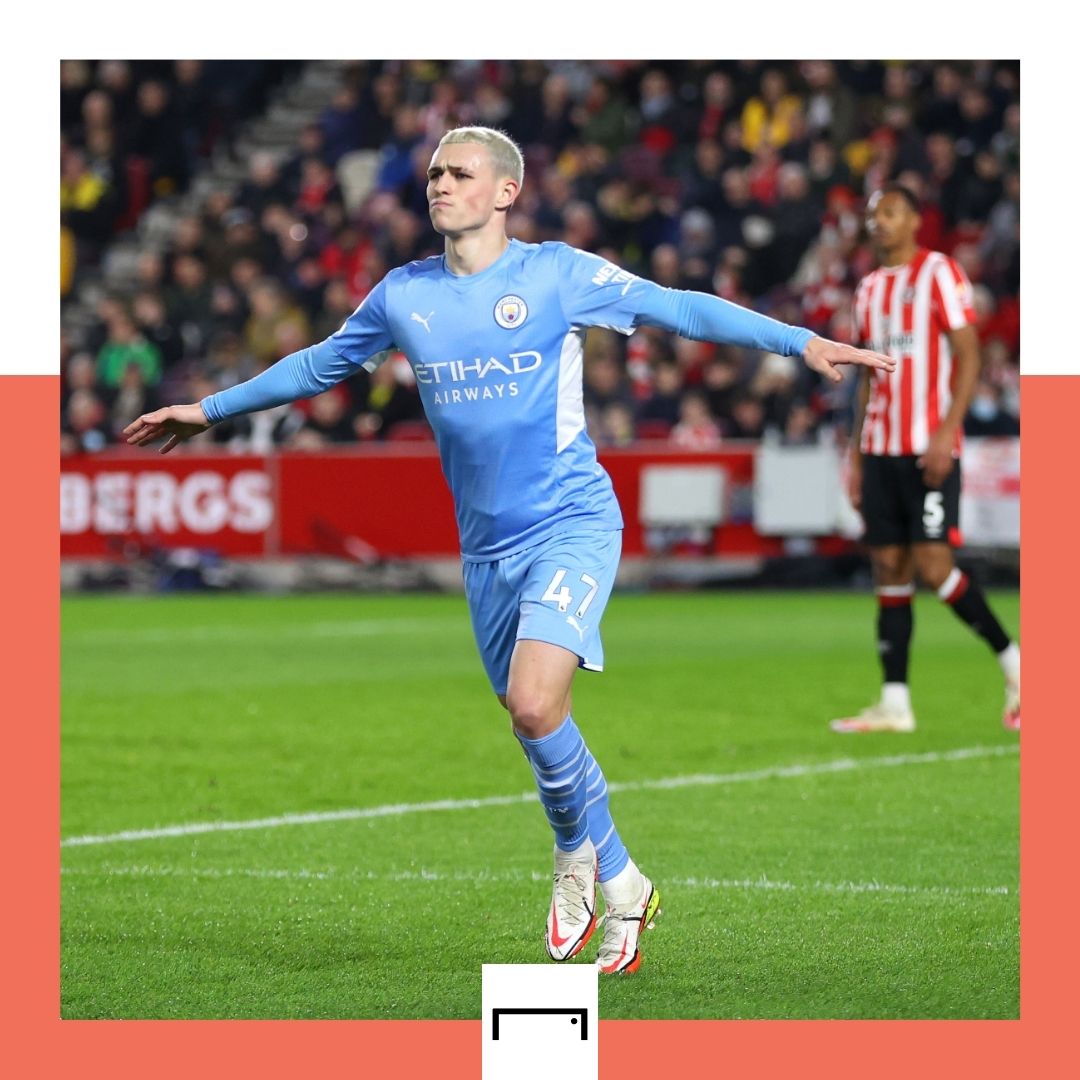 Phil Foden Manchester City Brentford Premier League 2021-22 GFX
