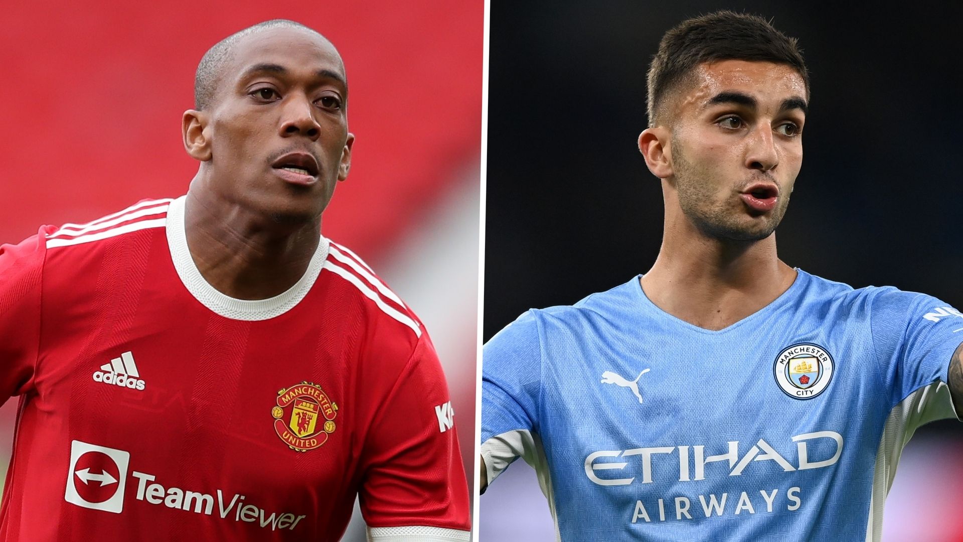 Anthony Martial Ferran Torres Manchester United Manchester City 2021-22