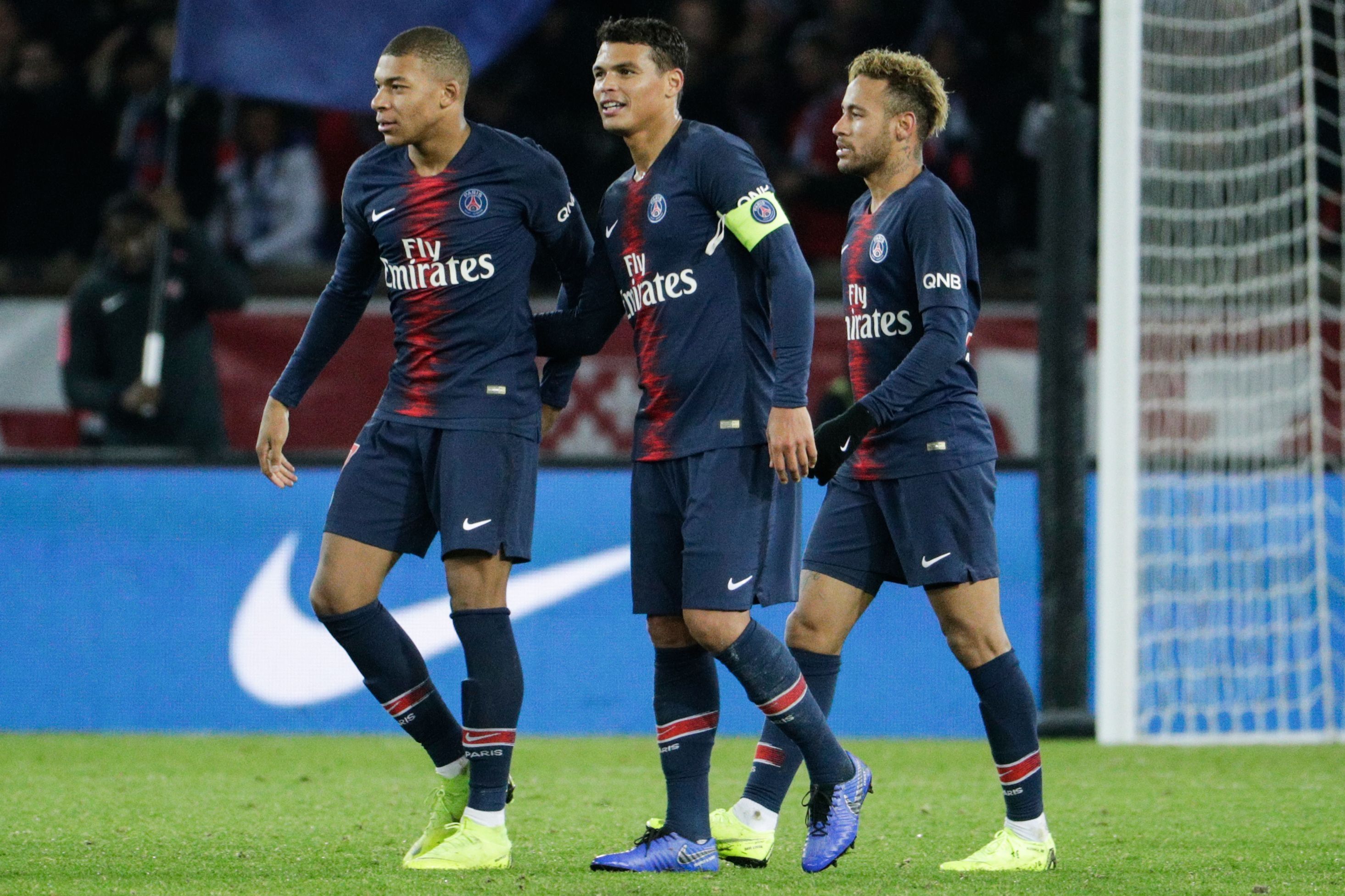 Neymar Mbappé Thiago Silva - PSG