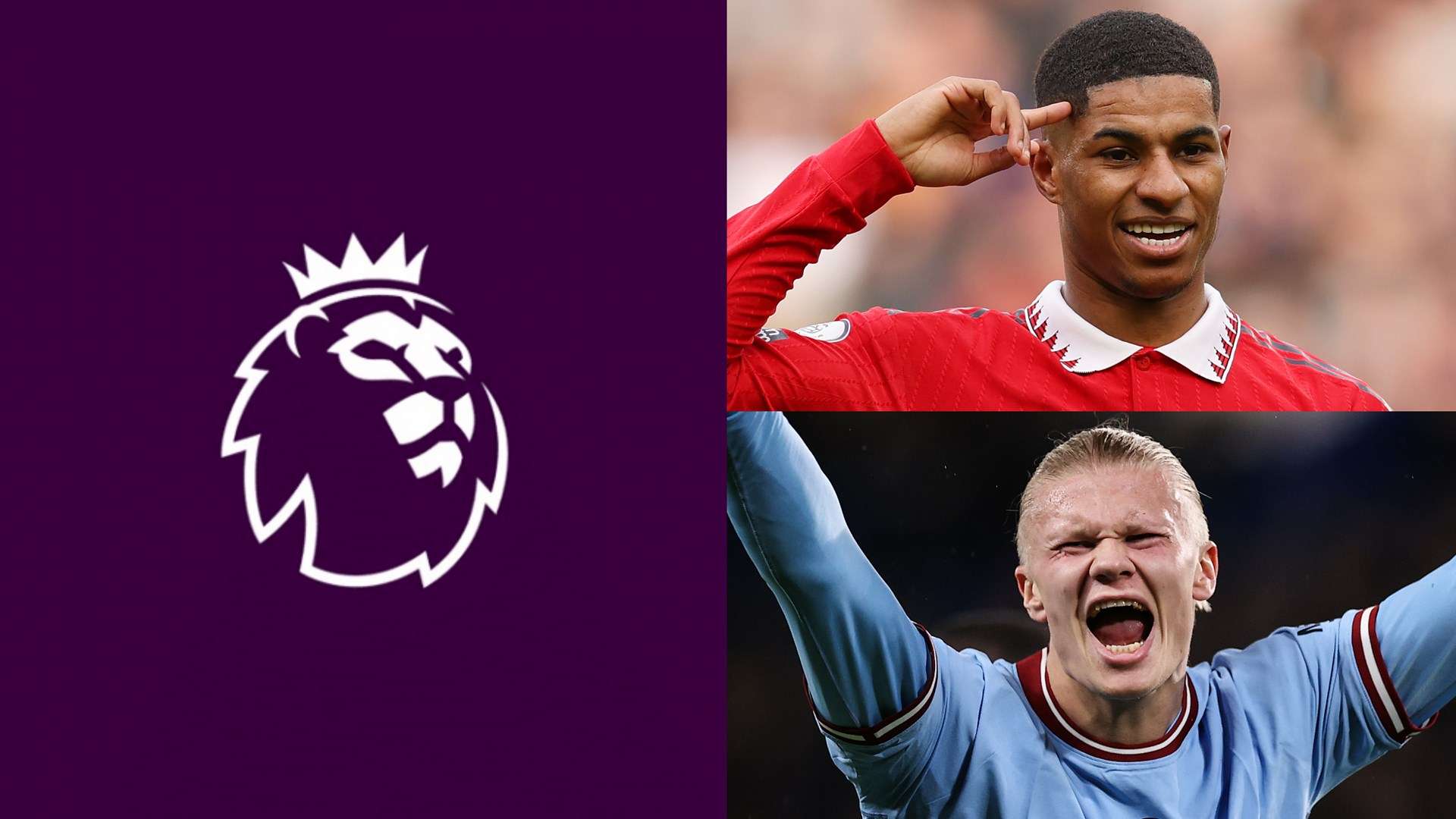Premier League Marcus Rashford Erling Haaland