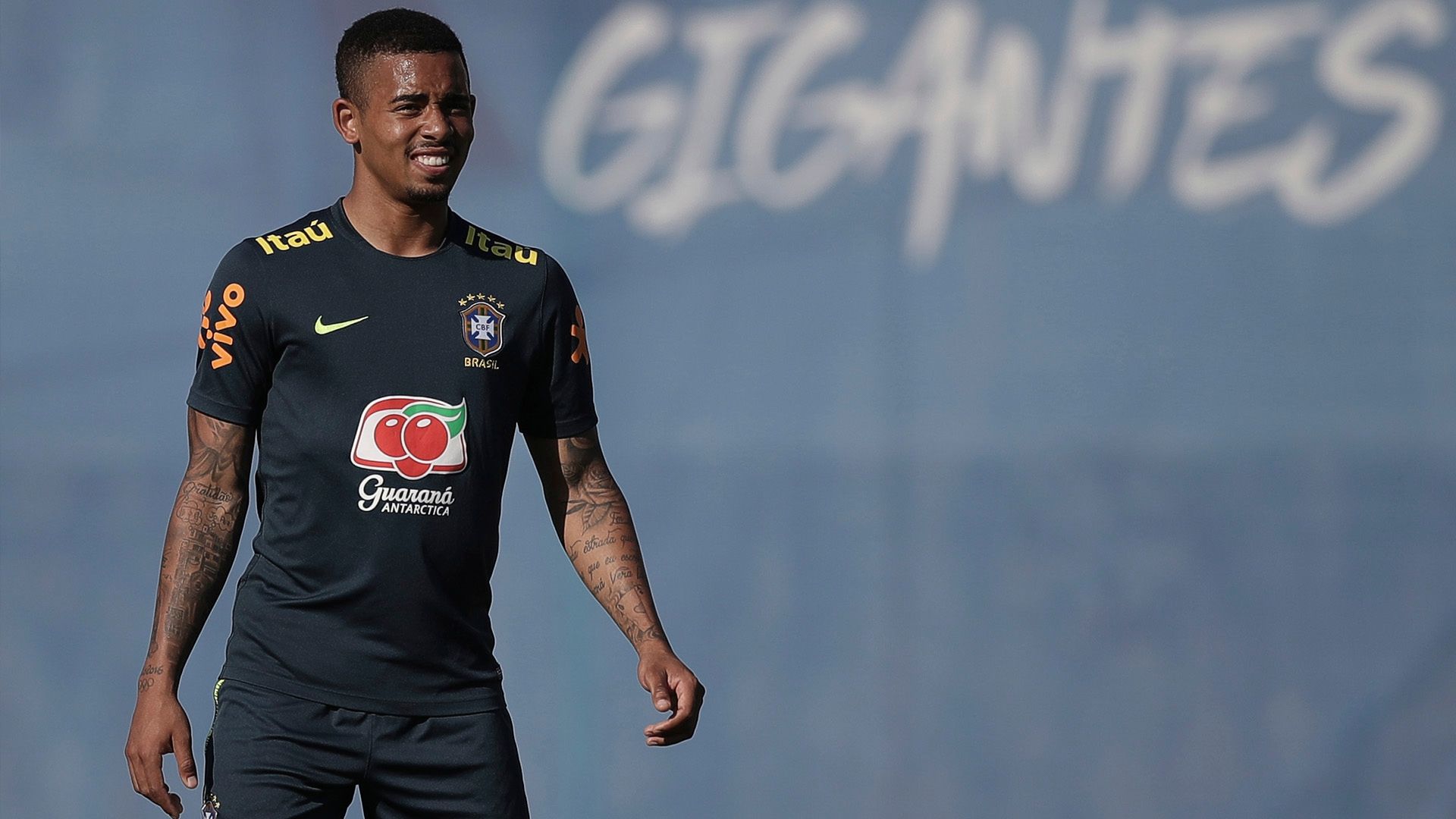 Gabriel Jesus Brasil treino 14 06 18