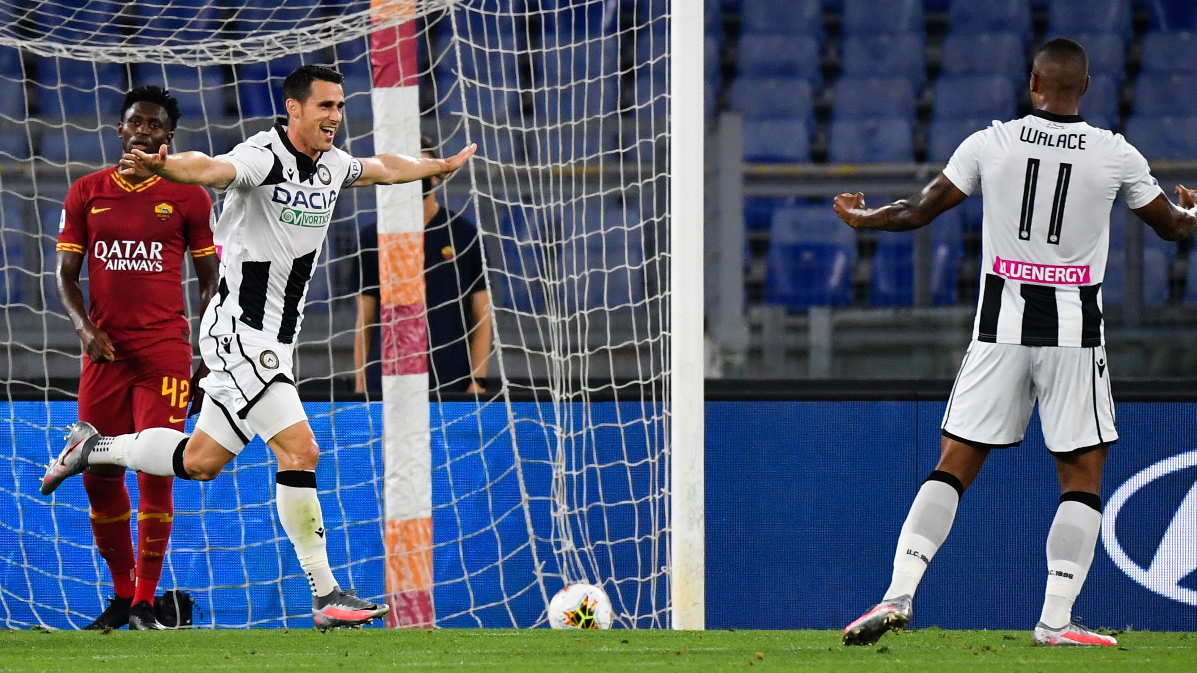 Kevin Lasagna Roma Udinese Serie A