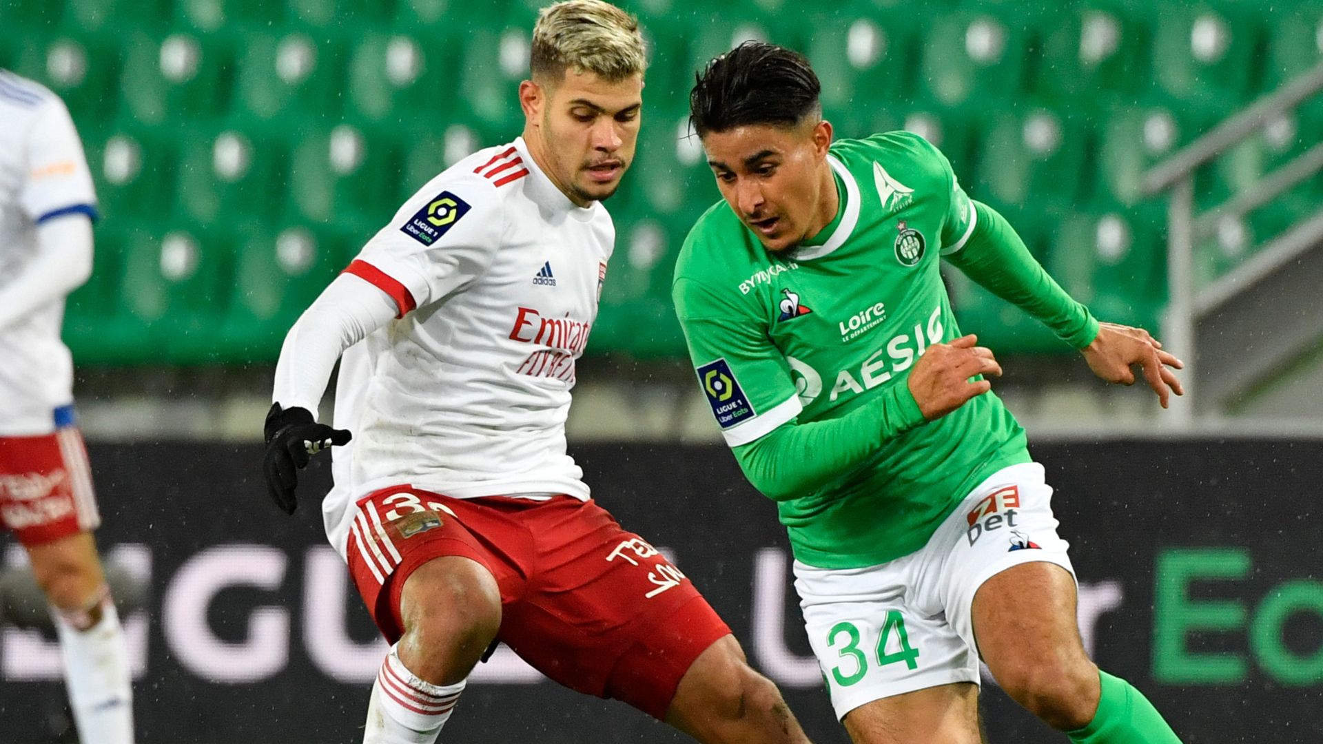Aimen Moueffek Bruno Fernandes Lyon Saint-Etienne Ligue 1 24012021