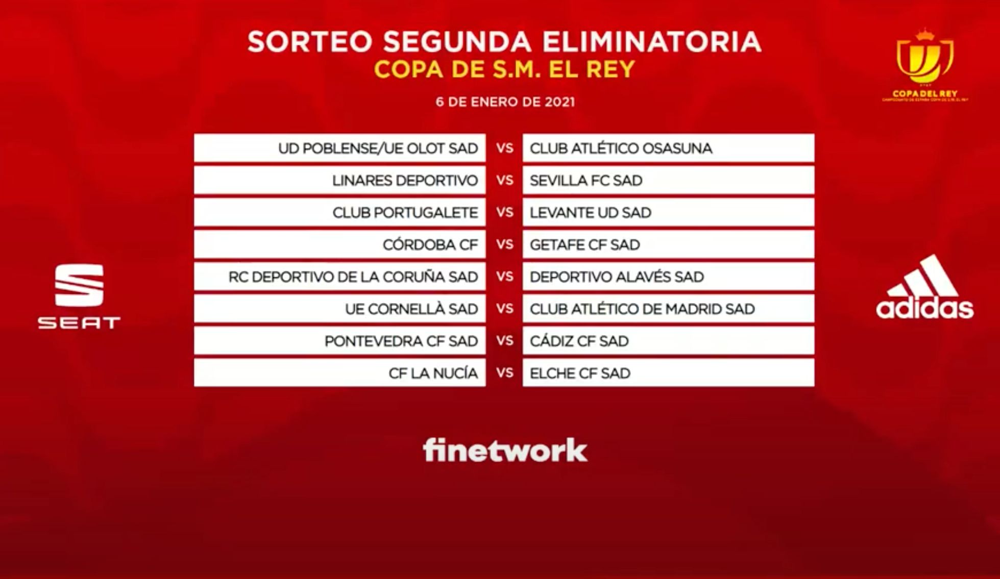 Segunda ronda Copa del Rey