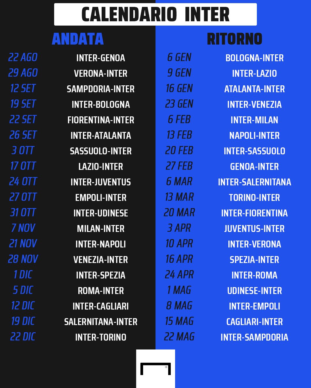Calendario Inter