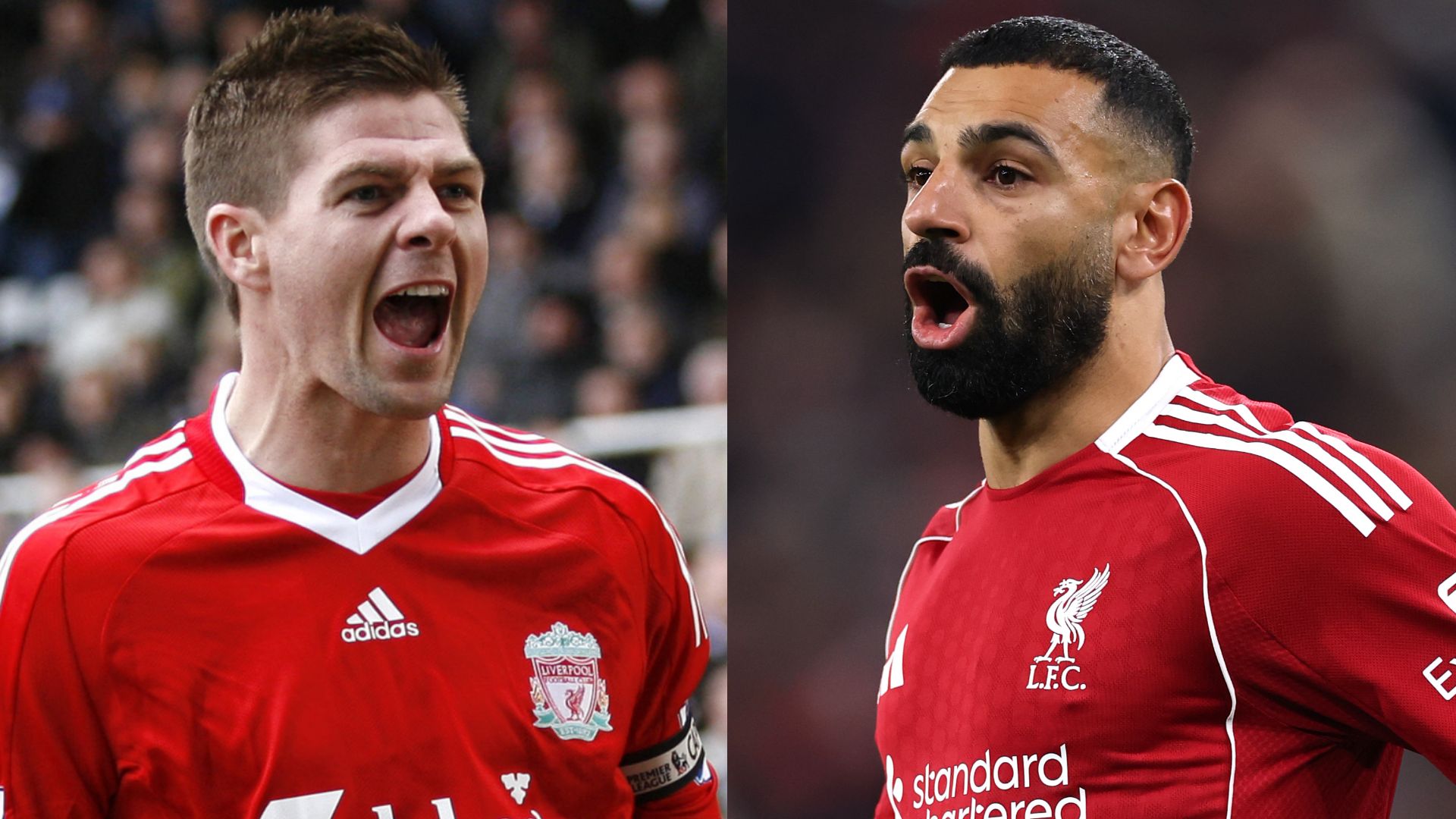 Steven Gerrard Mohamed Salah Liverpool