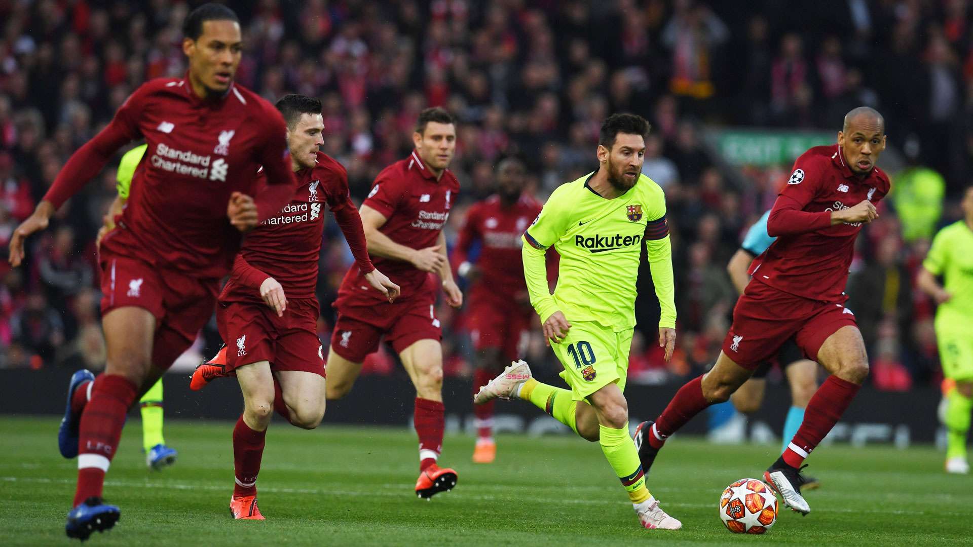 Lionel Messi FC Liverpool FC Barcelona Champions League 07052019