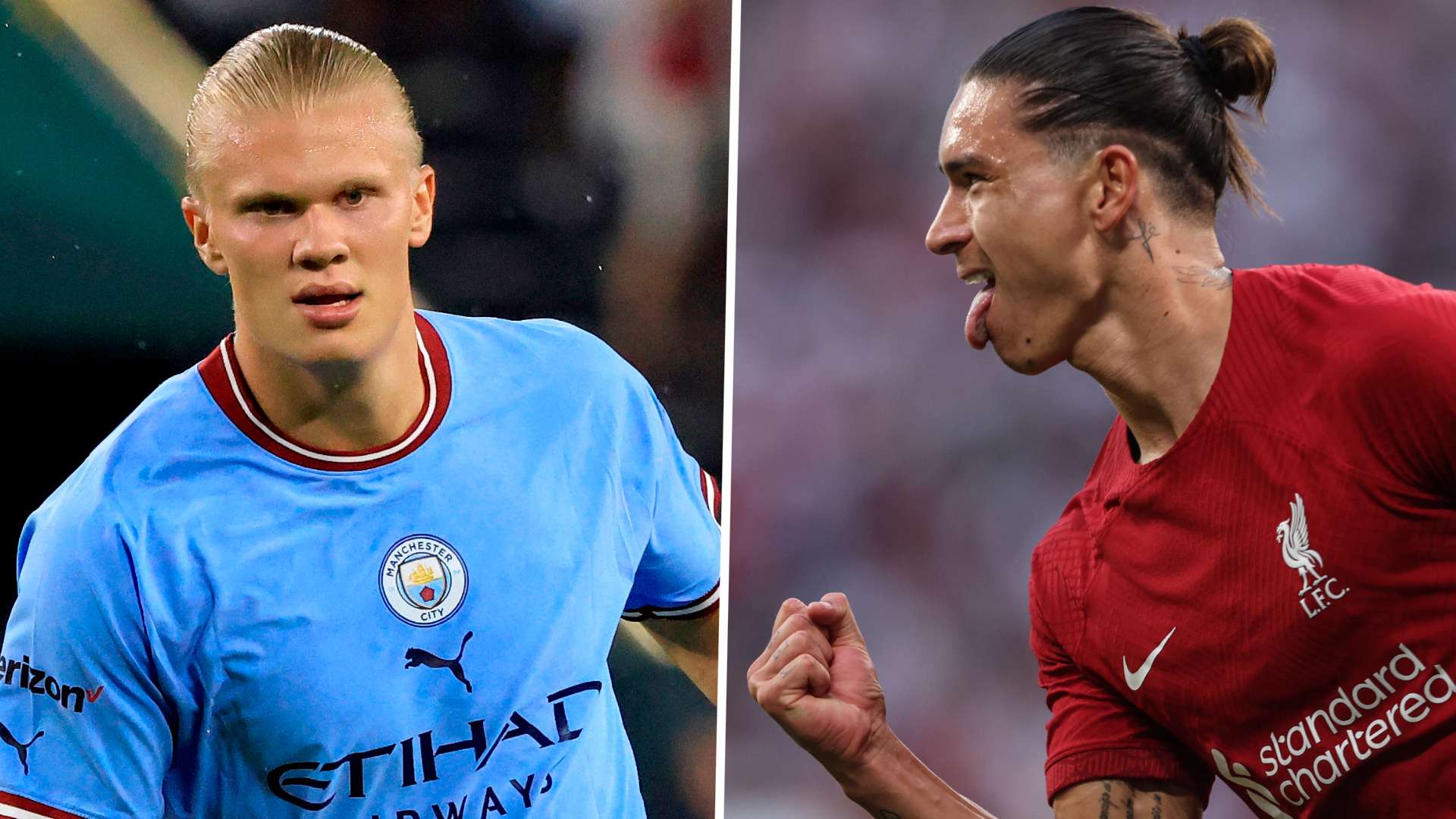 Erling Haaland Darwin Nunez GFX