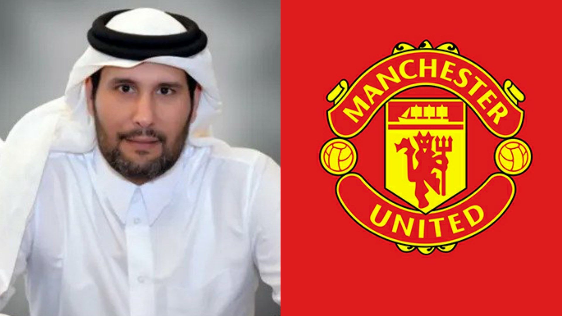 Sheikh Jassim bin Hamad Al Thani Man Utd badge