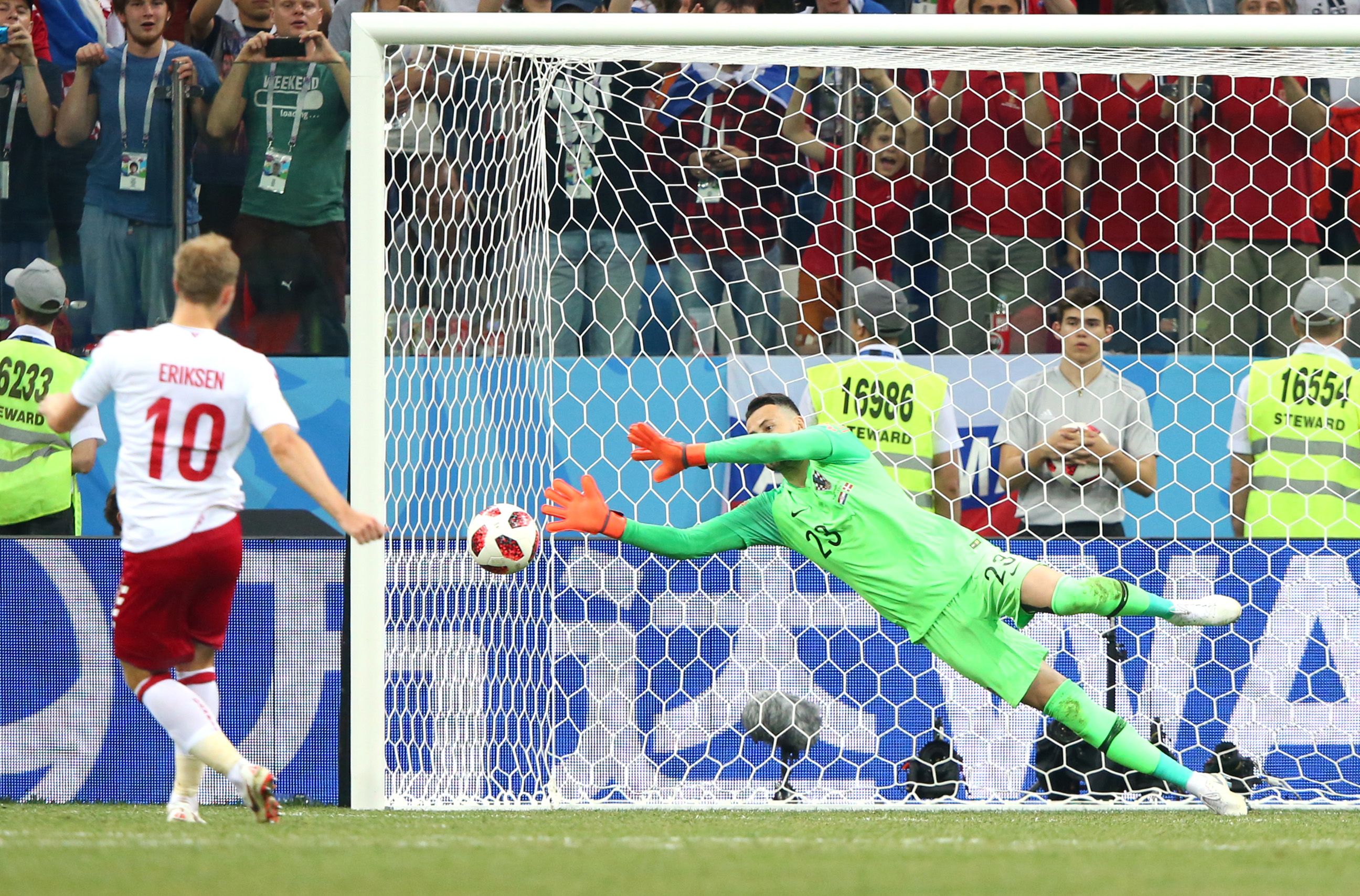 Danijel Subašić & Christian Eriksen : Croatia - Denmark : World Cup 2018