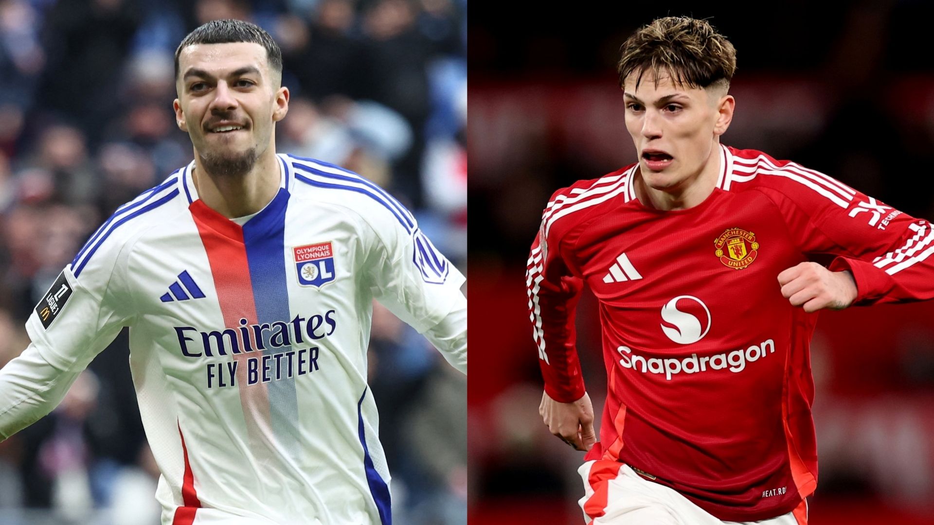 Georges Mikautadze Lyon Alejandro Garnacho Man Utd