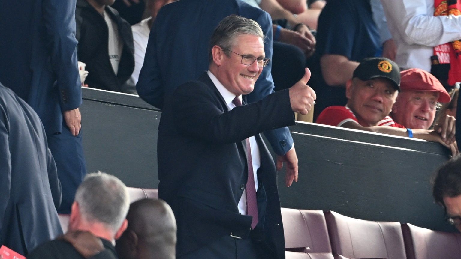 Labour leader Keir Starmer spotted at Old Trafford