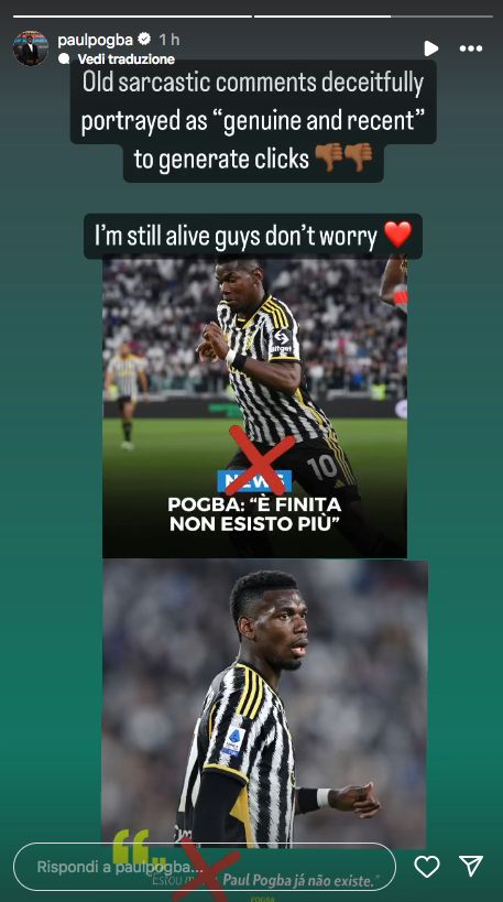 Pogba Stories Instagram