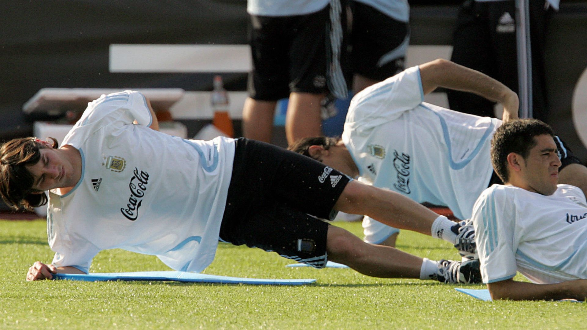 Lionel Messi Juan Roman Riquelme Argentina