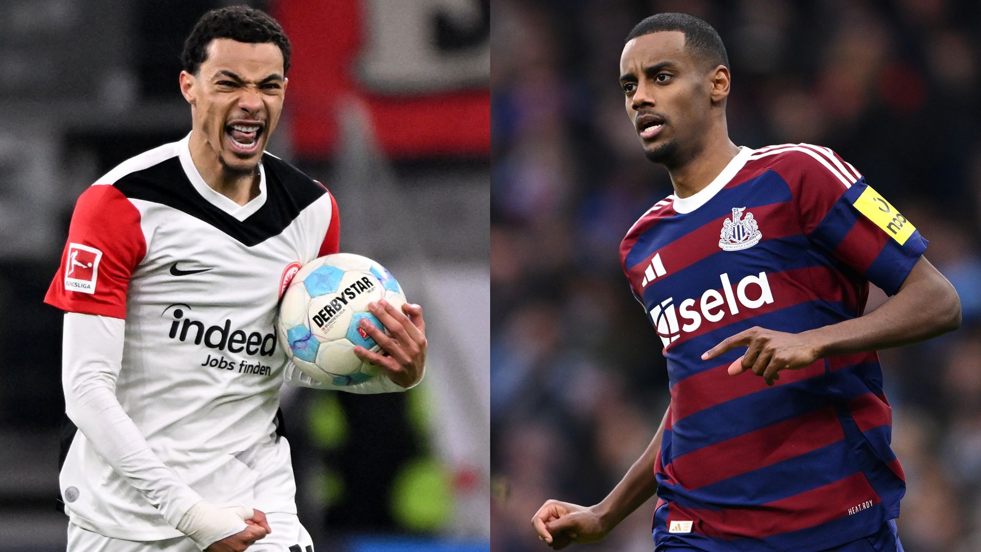 Hugo Ekitike Alexander Isak split