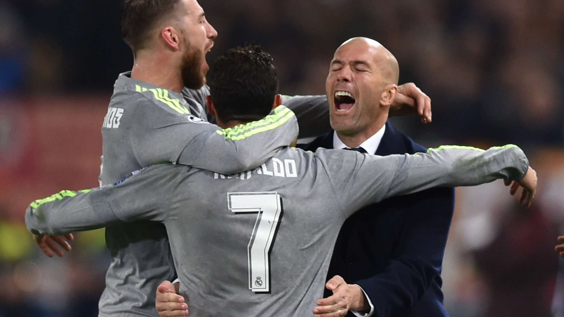 Zidane Cristiano Ronaldo Roma Real Madrid Champions League