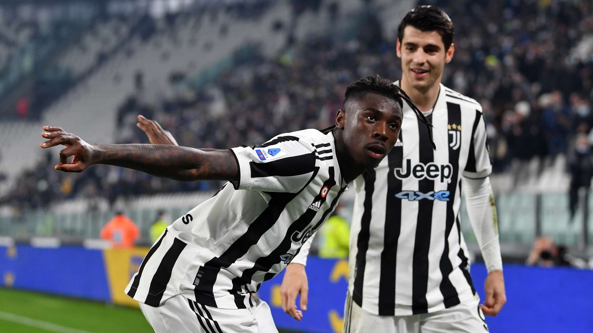 Moise Kean, Alvaro Morata, Juventus 2021-22