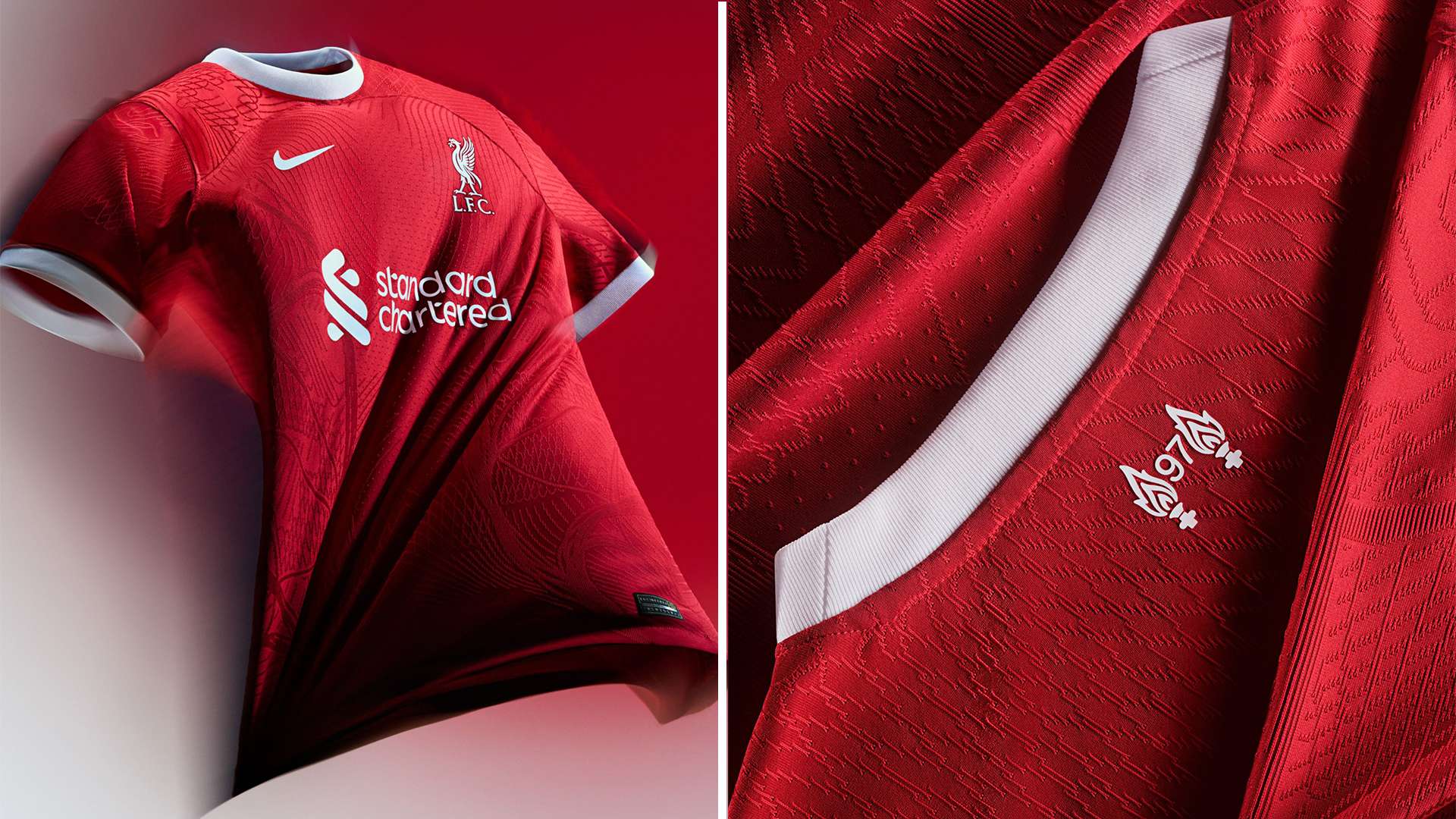 Liverpool 2023-24 home kit - closer look