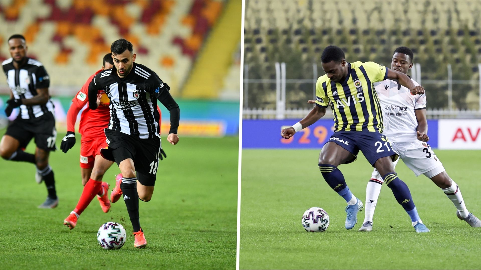 Rachid Ghezzal Bright Osayi-Samuel Besiktas Fenerbahce