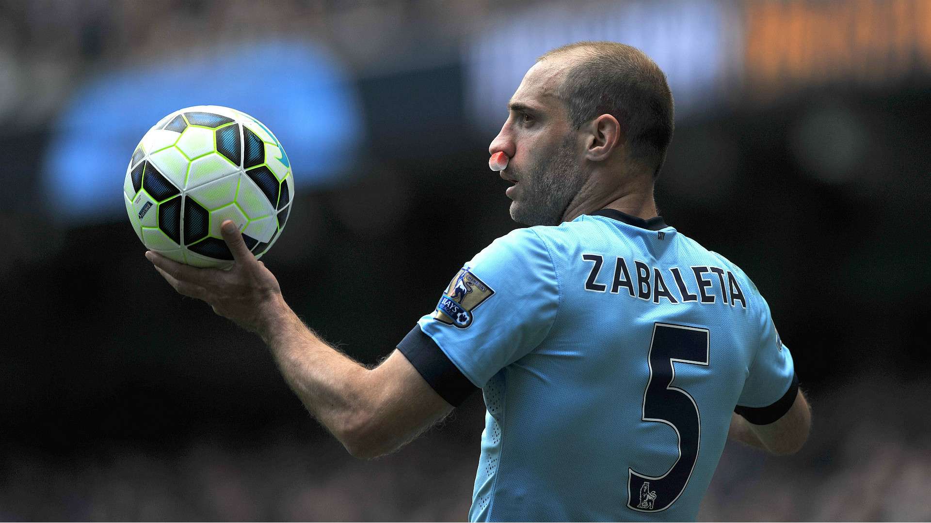 Pablo Zabaleta Manchester City West Ham Premier League 19042015