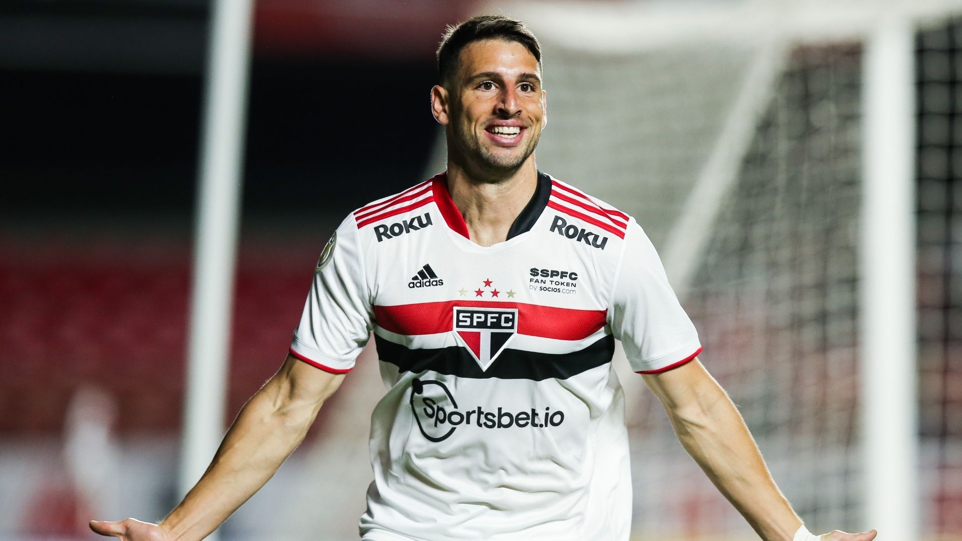 Calleri comemora, São Paulo x Corinthians, Brasileirão, 18102021