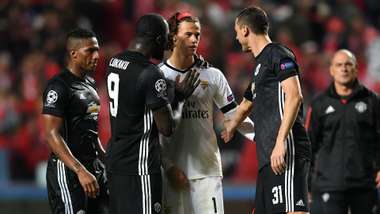 Romelu Lukaku Nemanja Matic Mile Svilar Manchester United Benfica Champions League