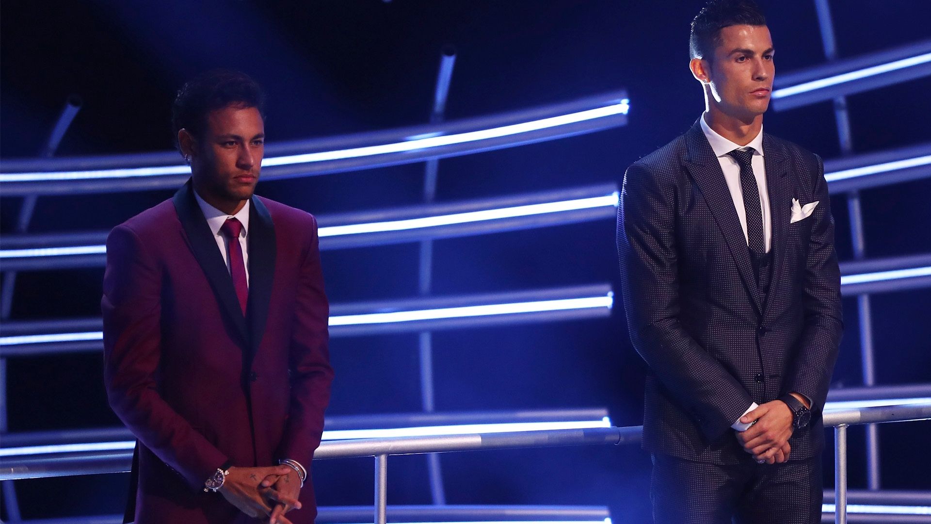 Neymar e Cristiano Ronaldo prêmio The Best 2017 23 10 17