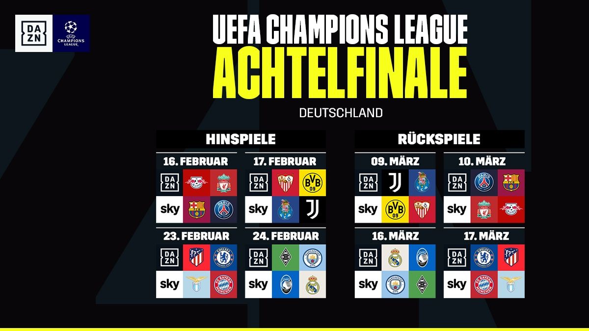 UEFA Champions League Achtelfinale DAZN