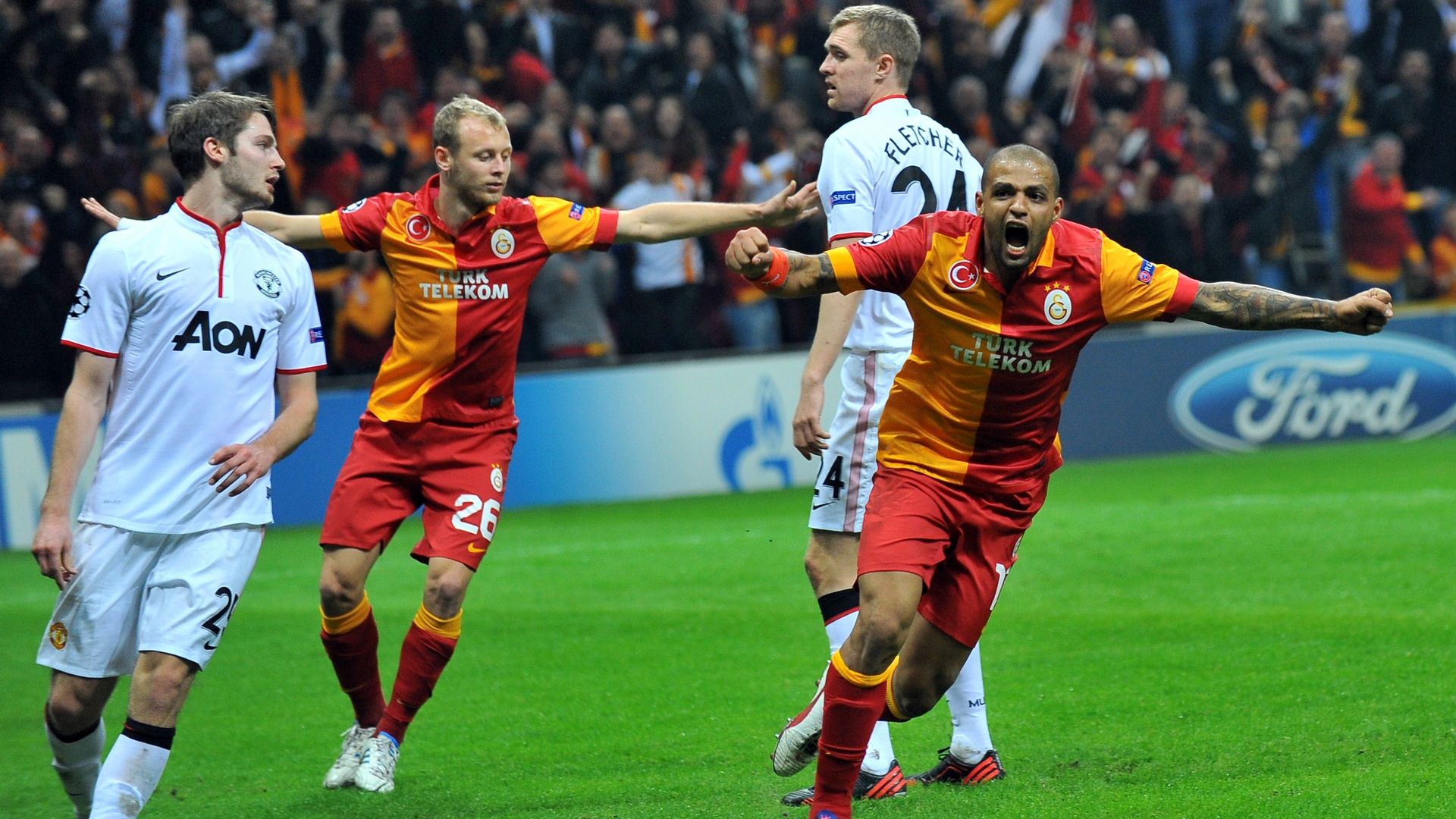 Felipe Melo Galatasaray Manchester United UCL 11202012