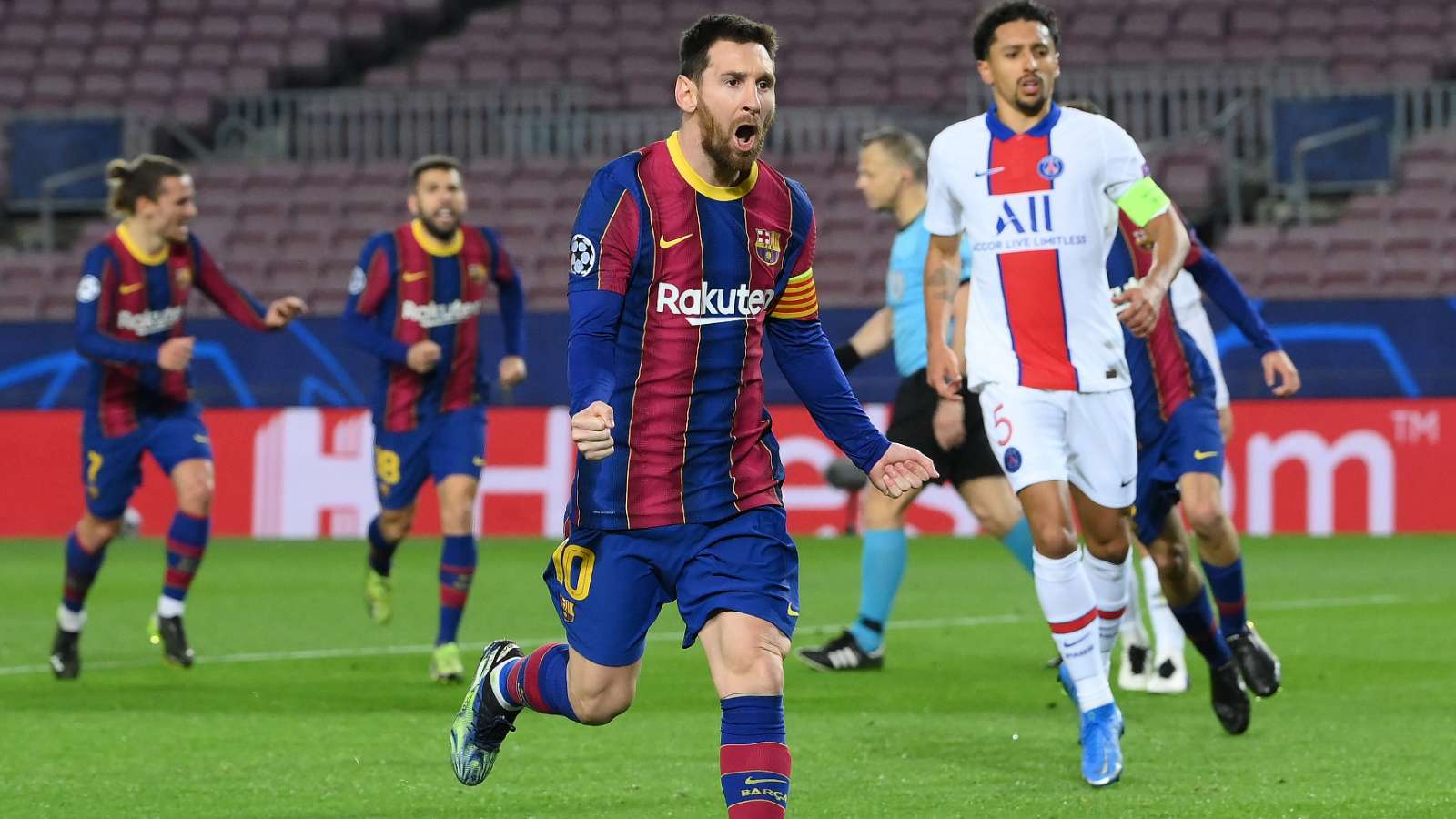 Messi Barcelona PSG Champions League