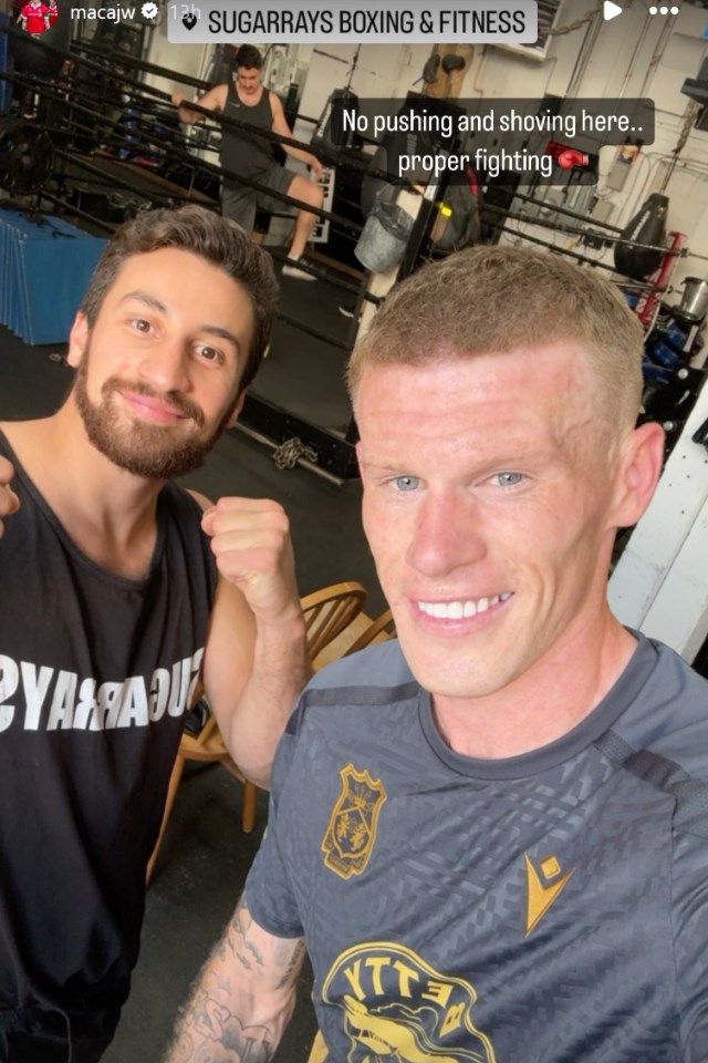 James McClean boxing gym