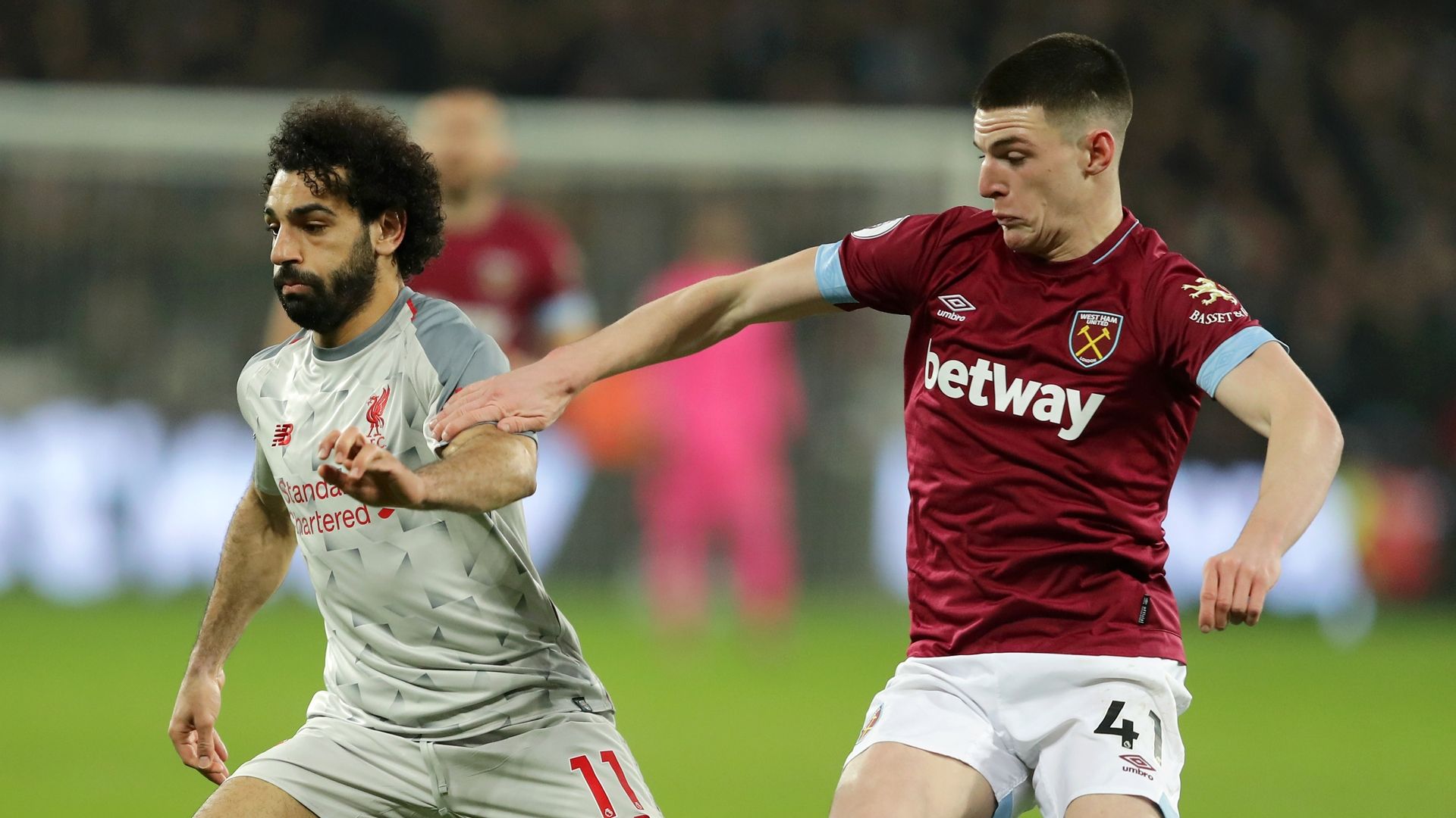 Declan Rice Mo Salah West Ham Liverpool 2018