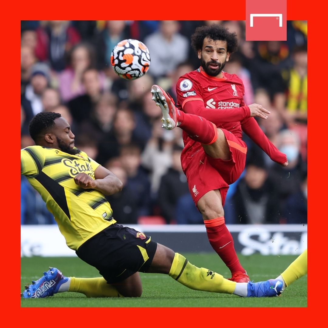 Mohamed Salah Liverpool Watford Premier League 2021-22 GFX