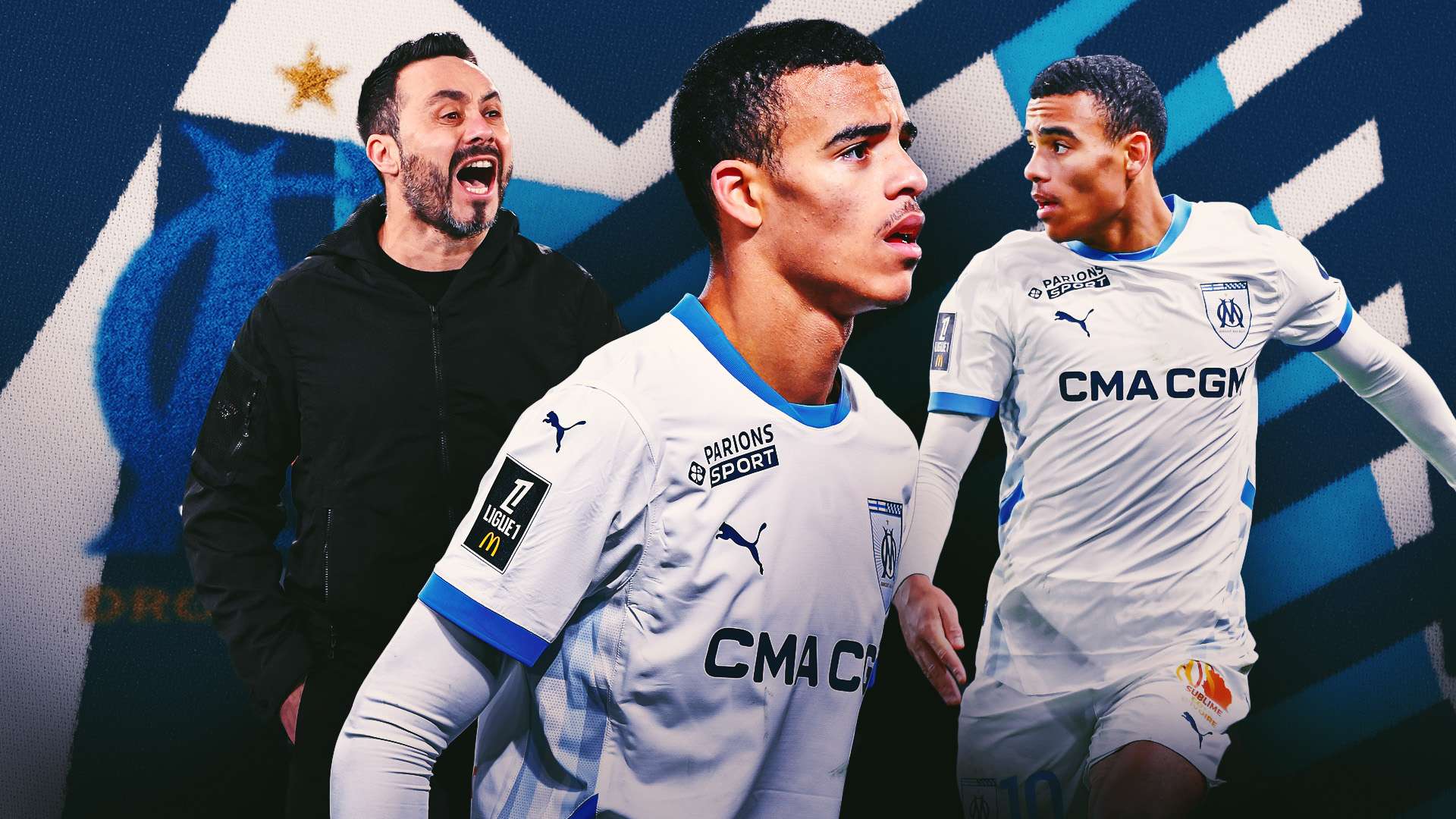 Mason%20Greenwood%20focus VIDEO: 'I'm ready to lose it all!' - Mason Greenwood singled out by furious Roberto De Zerbi in dressing room after Marseille's 3-0 Le Classique defeat to PSG as shocking rant revealed in new documentary