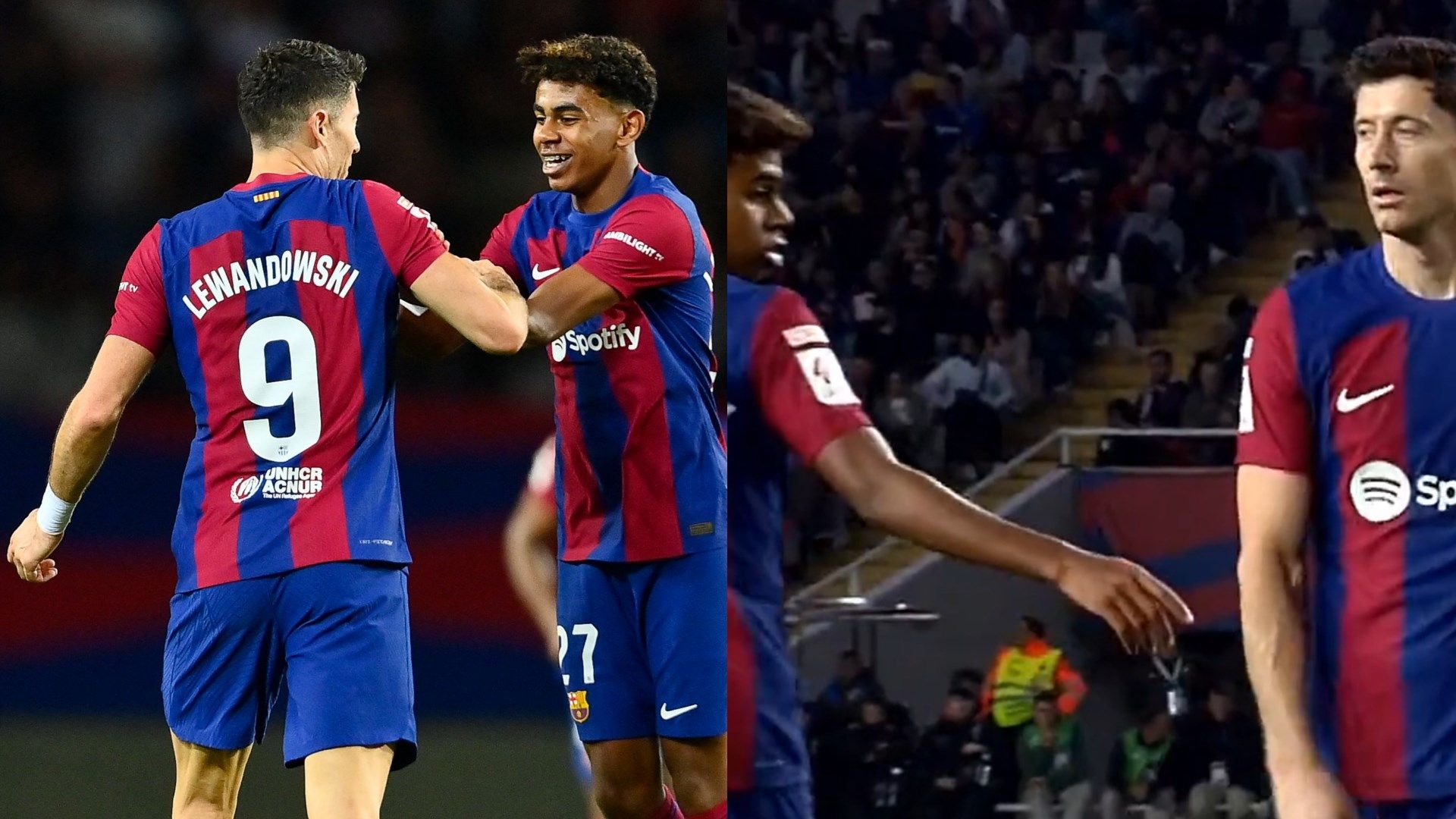 Total accident' - Robert Lewandowski hits back at claims he blanked Barcelona wonderkid Lamine Yamal during Alaves win | Goal.com US