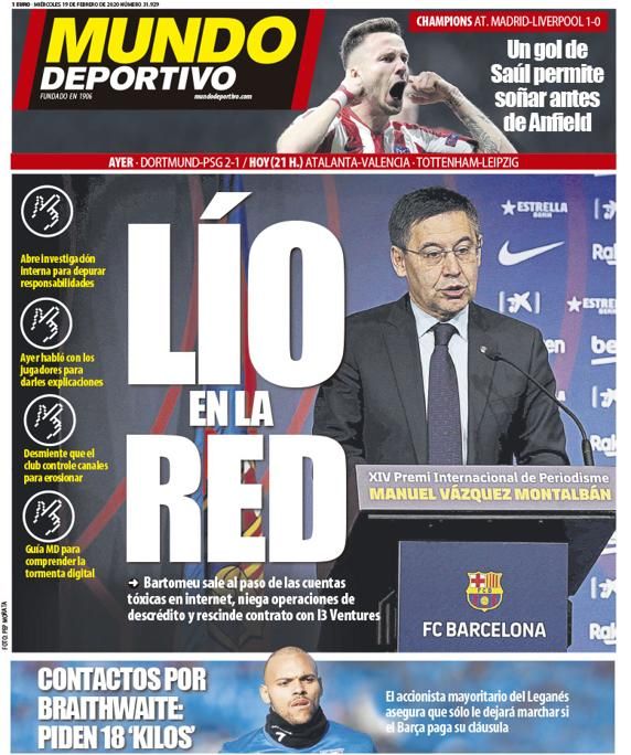 Mundo 19 Feb newspapers