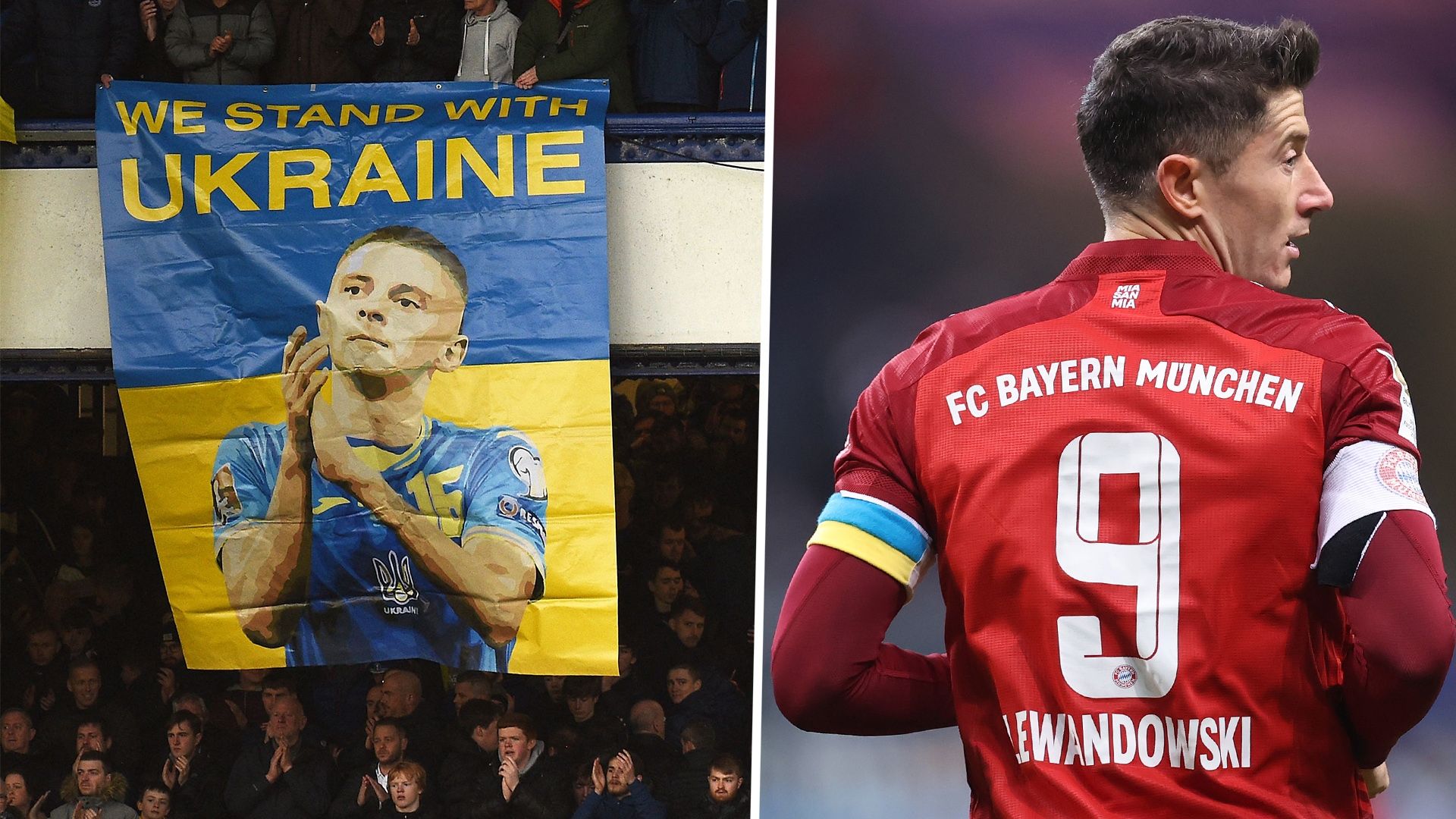 Everton Goodison Park Ukraine Robert Lewandowski Bayern 2021-22