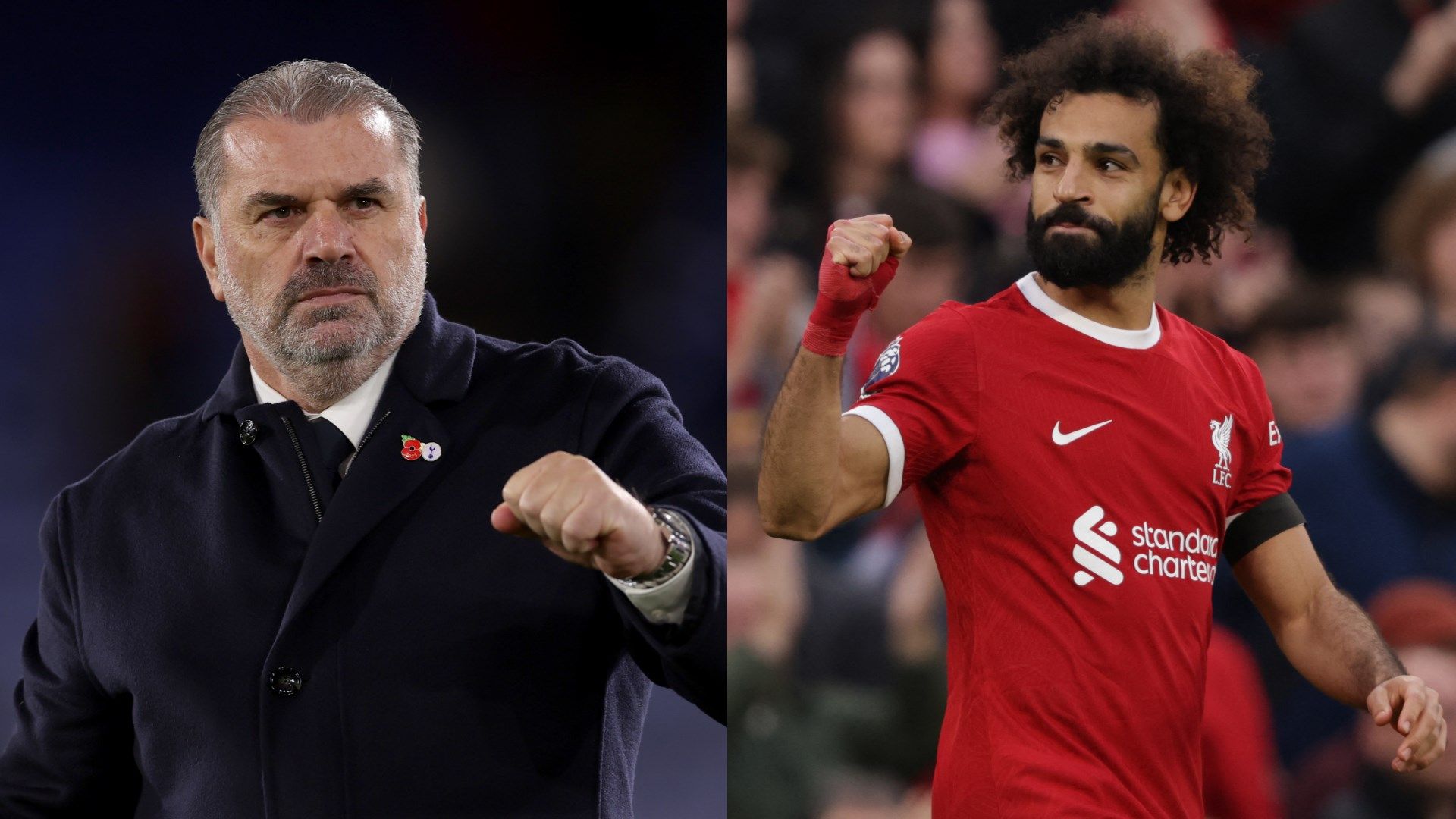 Ange Postecoglou Tottenham - Mohamed Salah Liverpool 