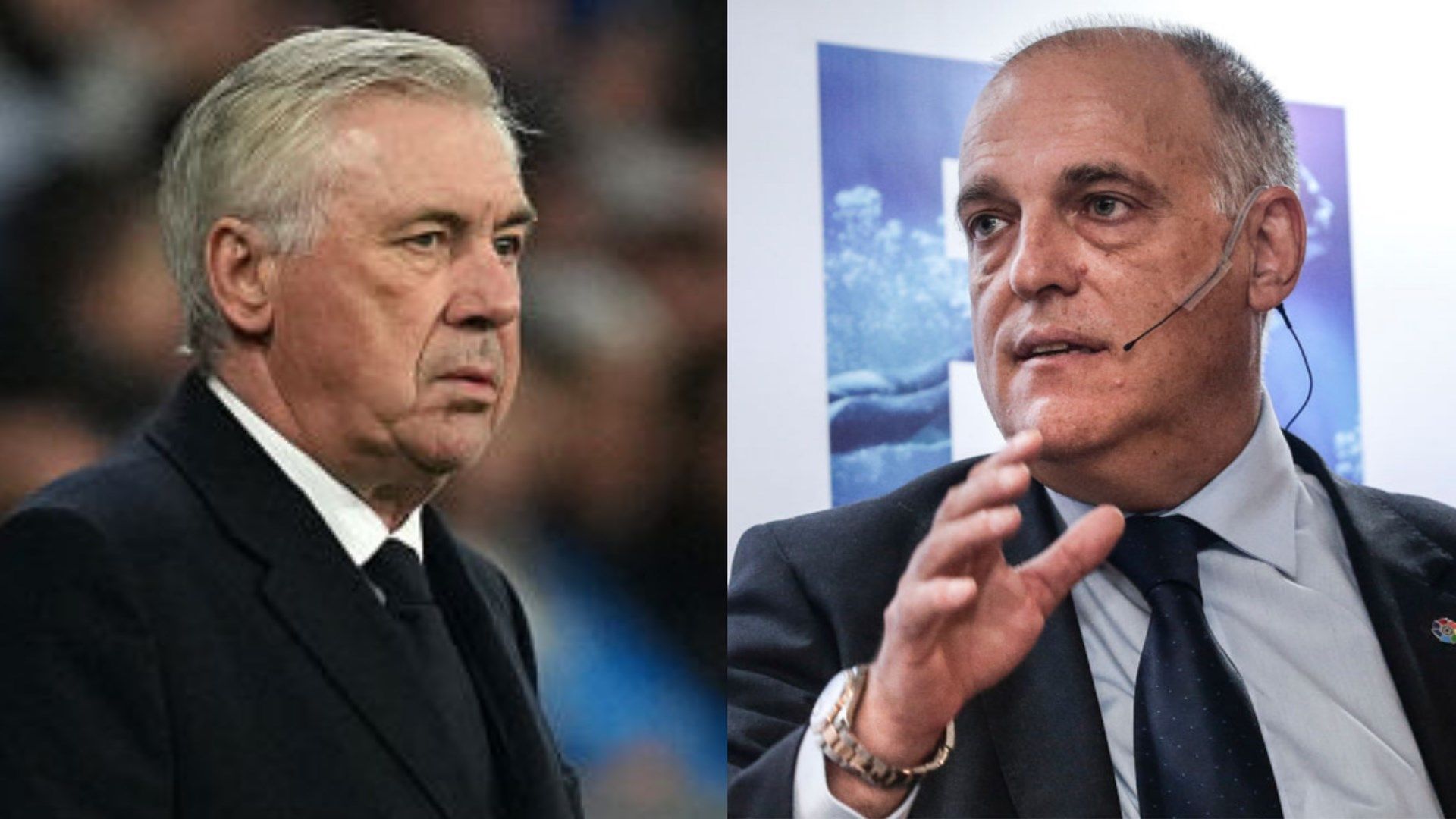 'Nobody is happy' - Carlo Ancelotti fires back at angry claims from La Liga president Javier Tebas that Real Madrid have 'lost their minds' after referee complaints | Goal.com India