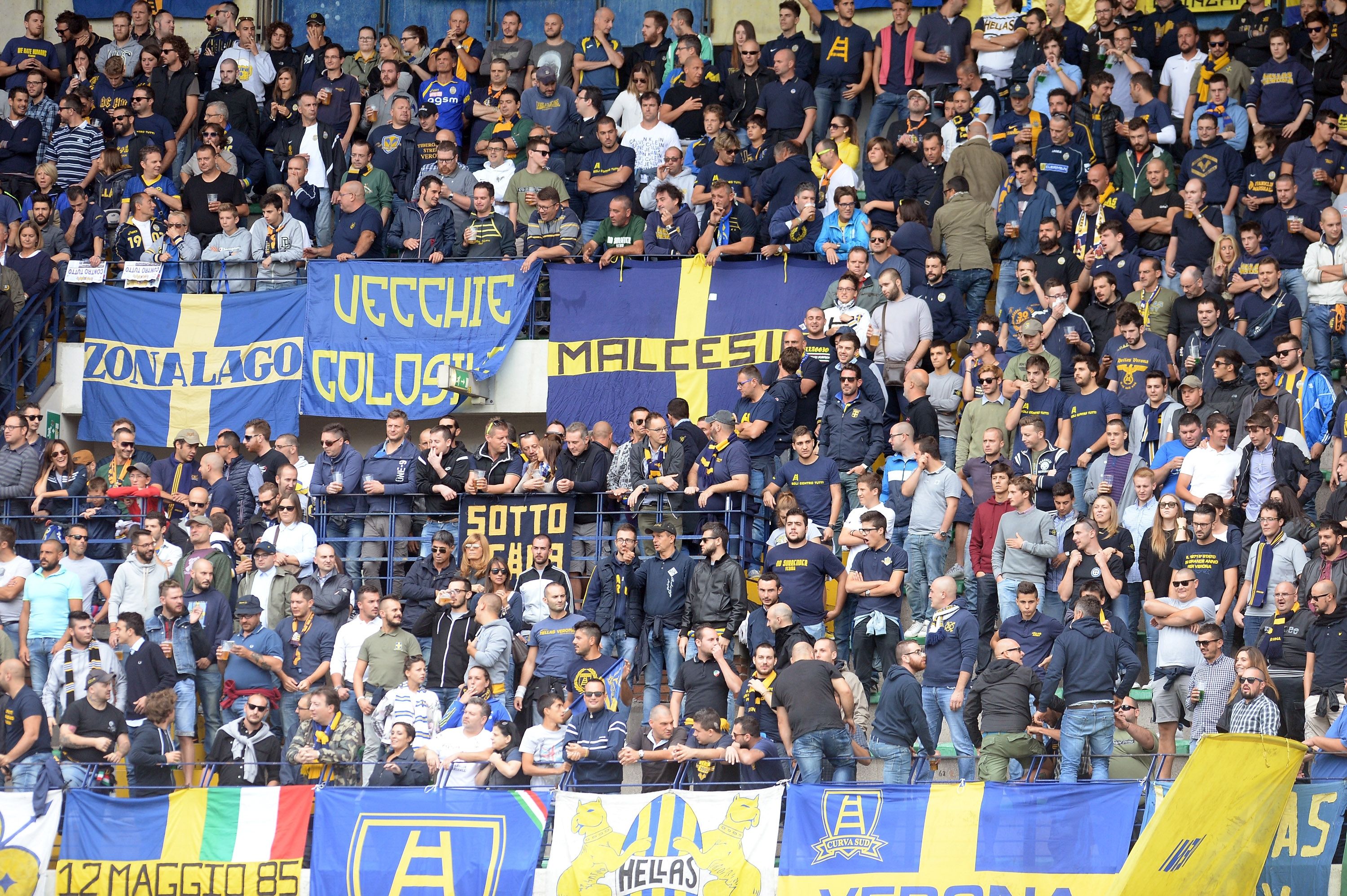 Hellas Verona fans Serie A