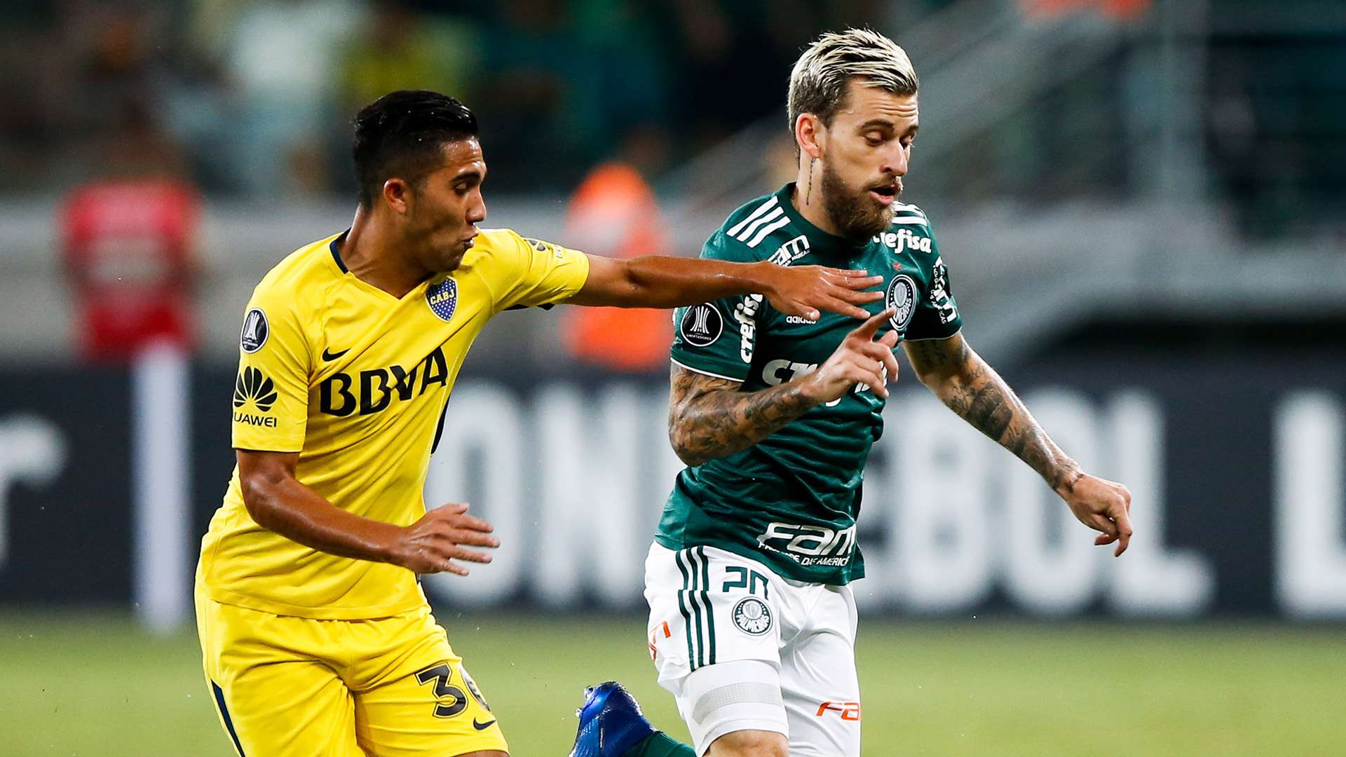 Lucas Lima Emanuel Reynoso Palmeiras Boca 11042018 Copa Libertadores