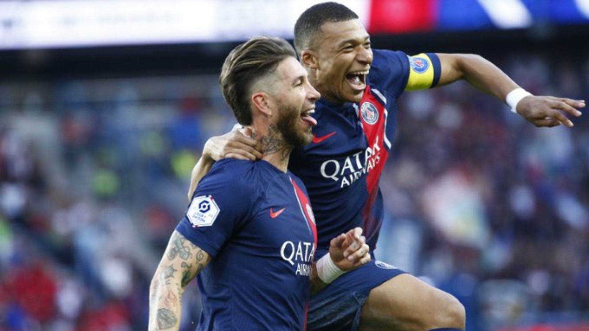 Sergio Ramos Mbappé PSG Clermont 03062023