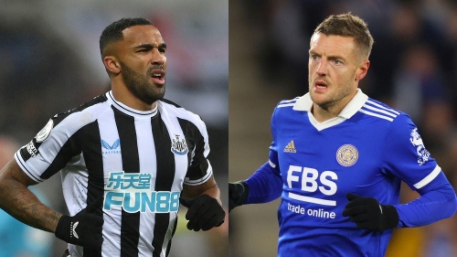 Callum Wilson Newcastle Jamie Vardy Leicester City